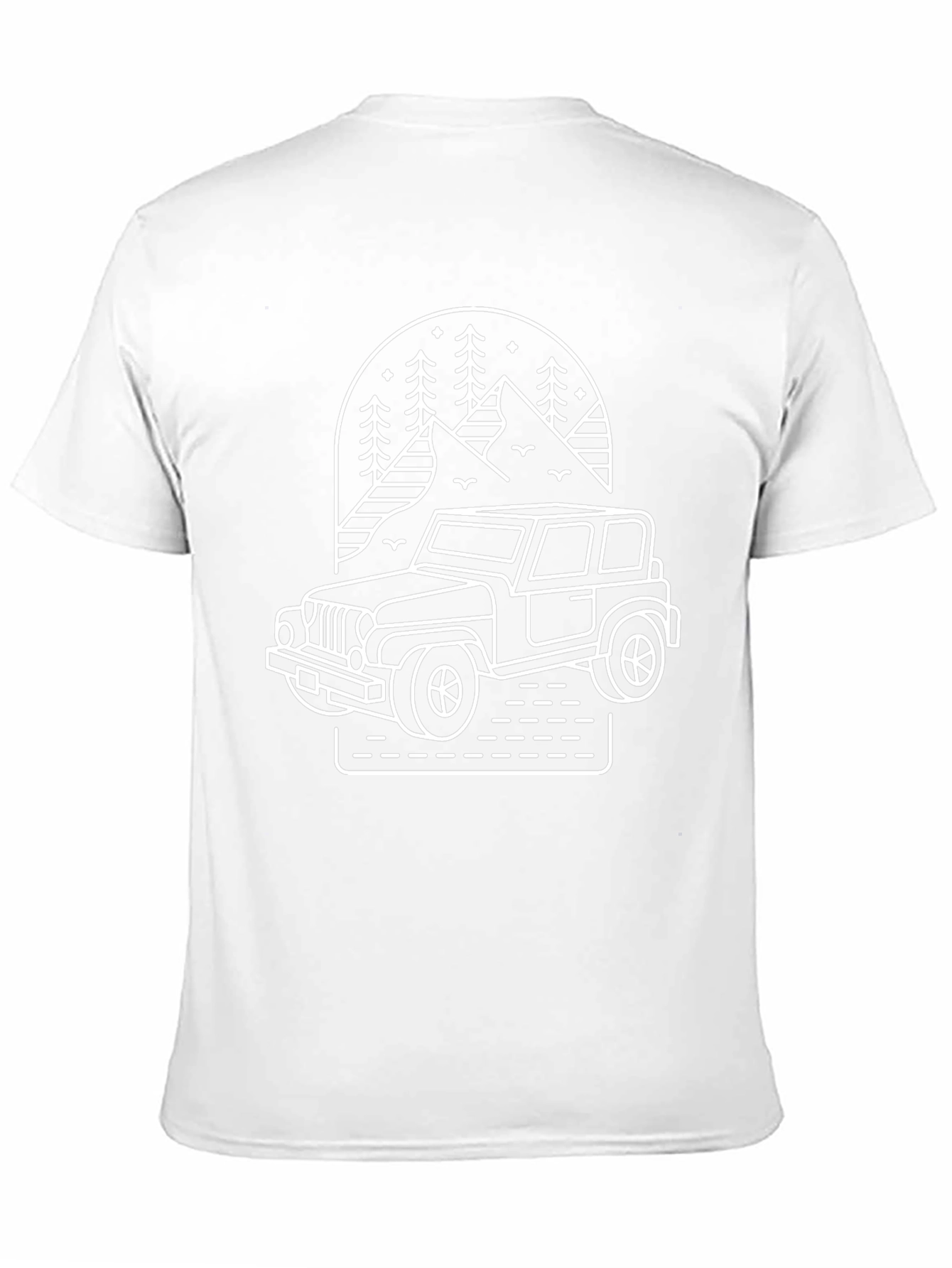 Off-Road Adventure Tee - Mountain Jeep Design