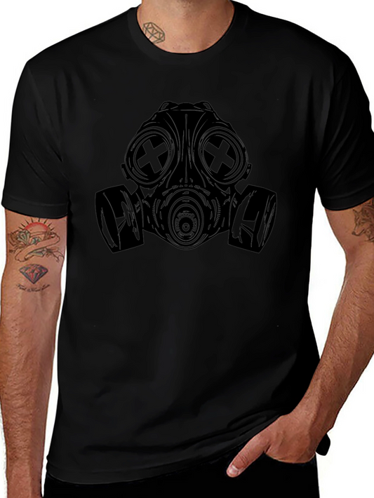Gas Mask Graphic Tee - Dark Aesthetic Shirt