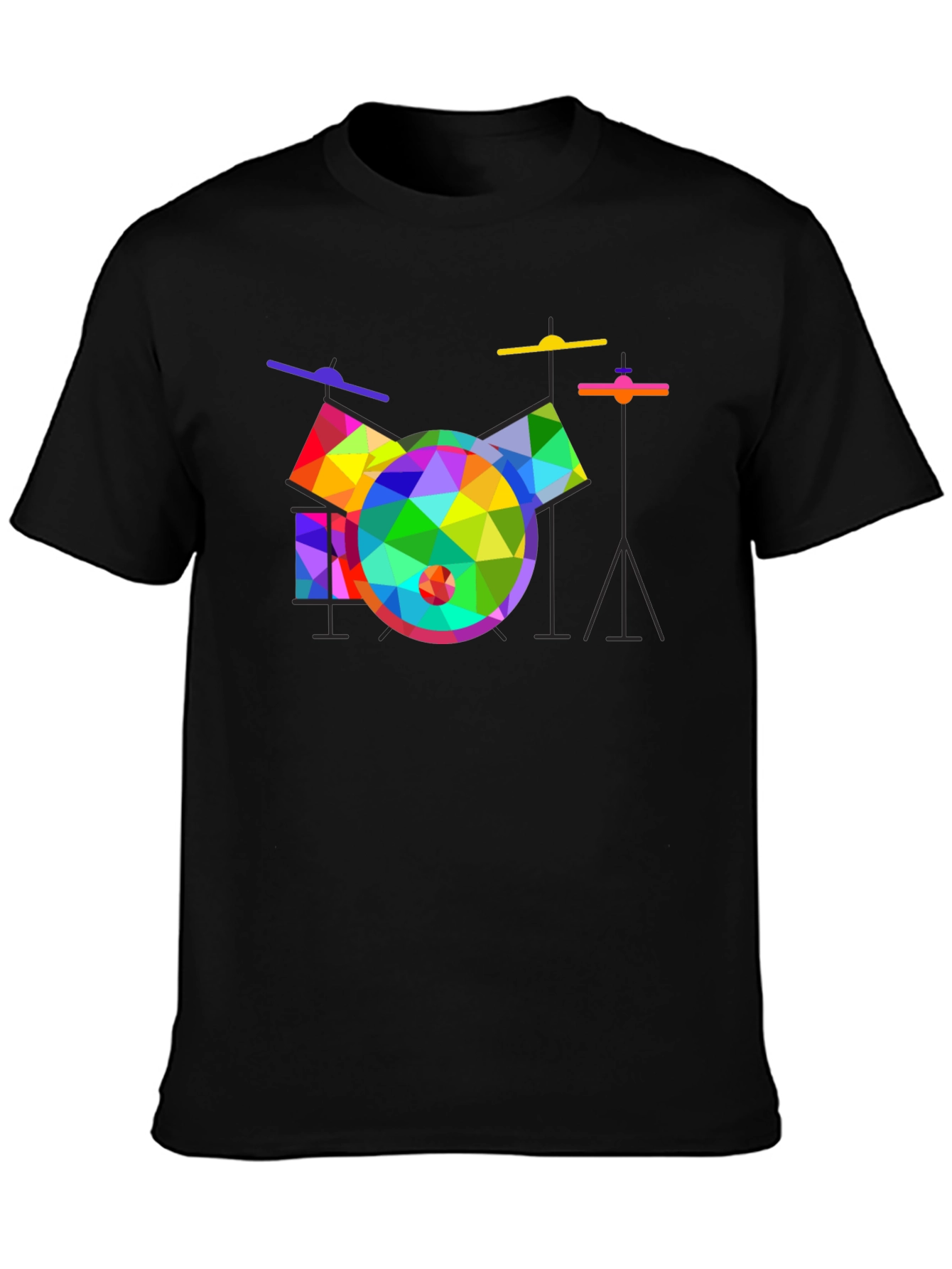 Geometric Drum Set Graphic Tee