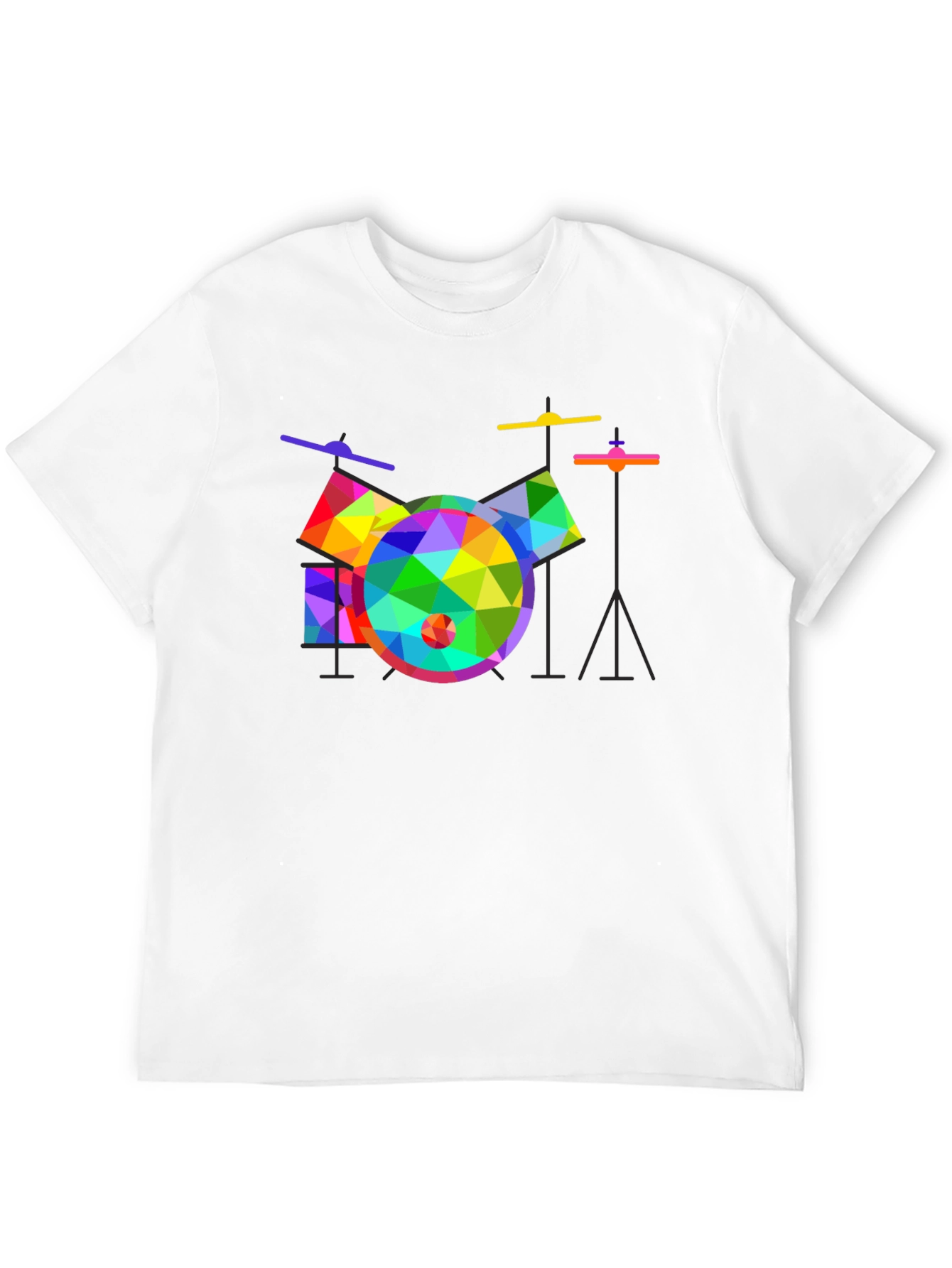 Geometric Drum Set Graphic Tee