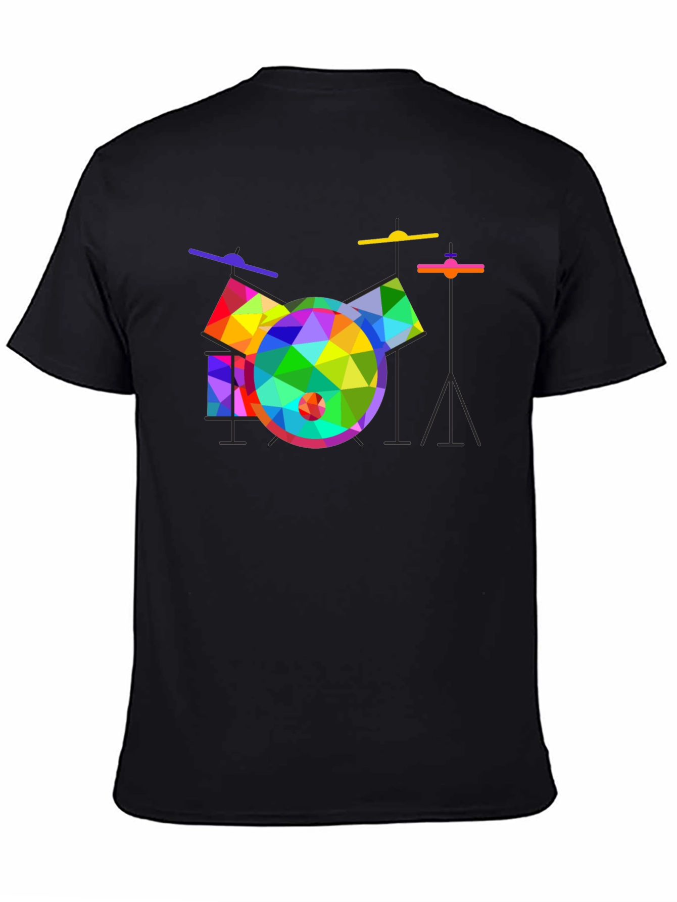 Geometric Drum Set Graphic Tee