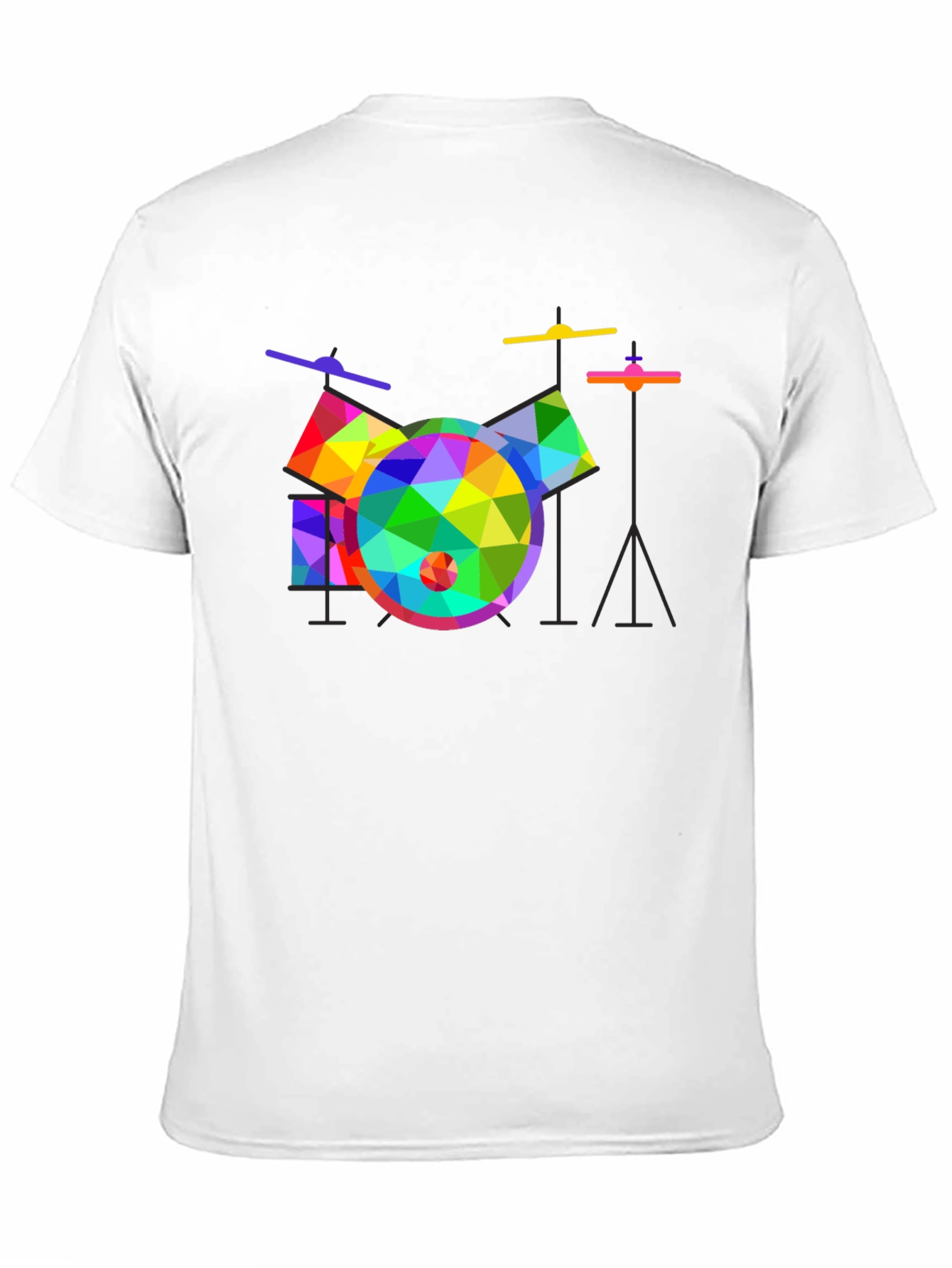 Geometric Drum Set Graphic Tee