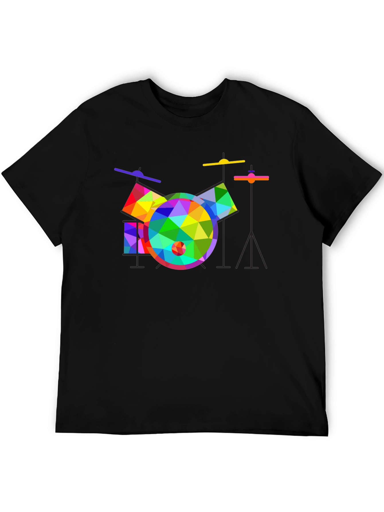 Geometric Drum Set Graphic Tee