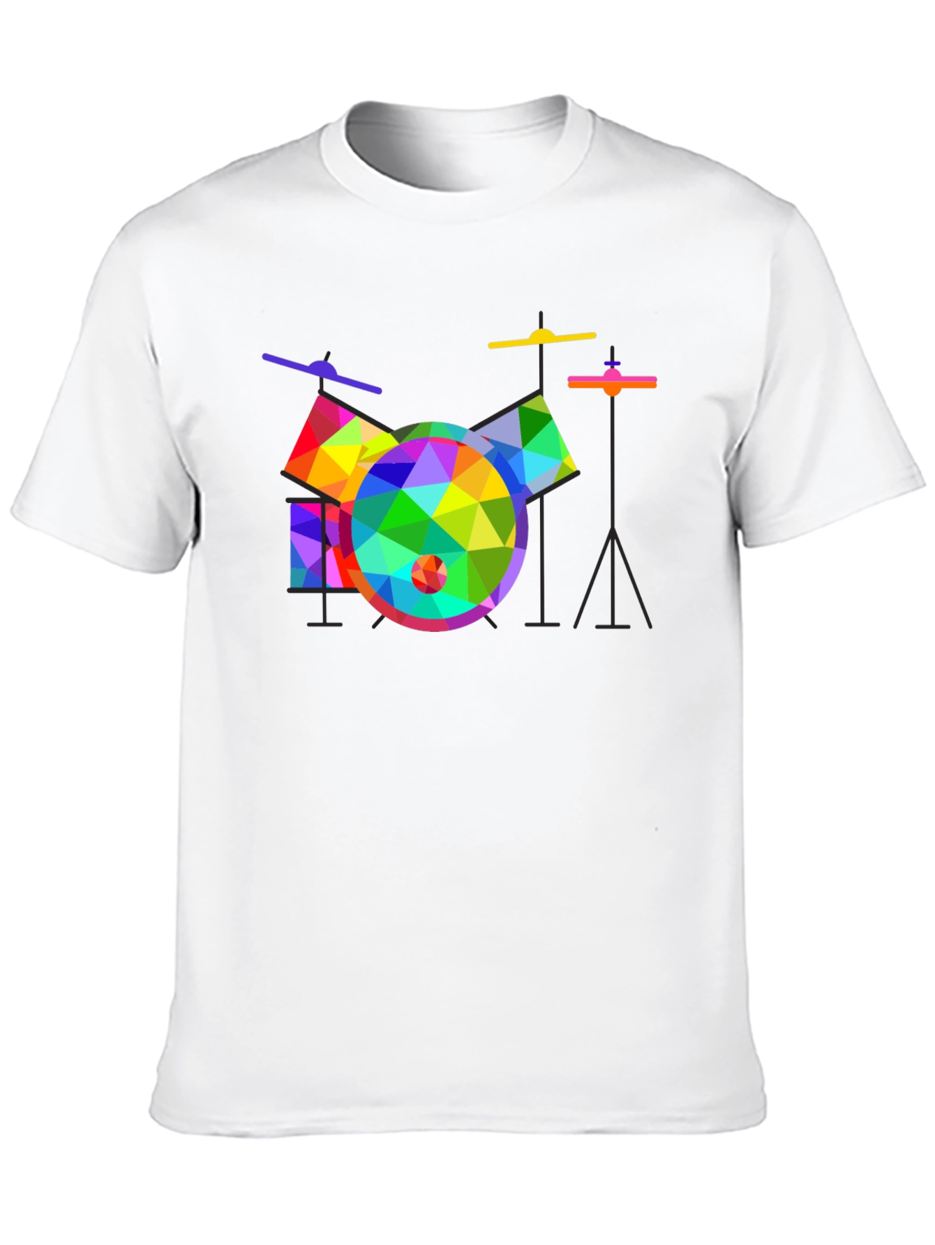 Geometric Drum Set Graphic Tee