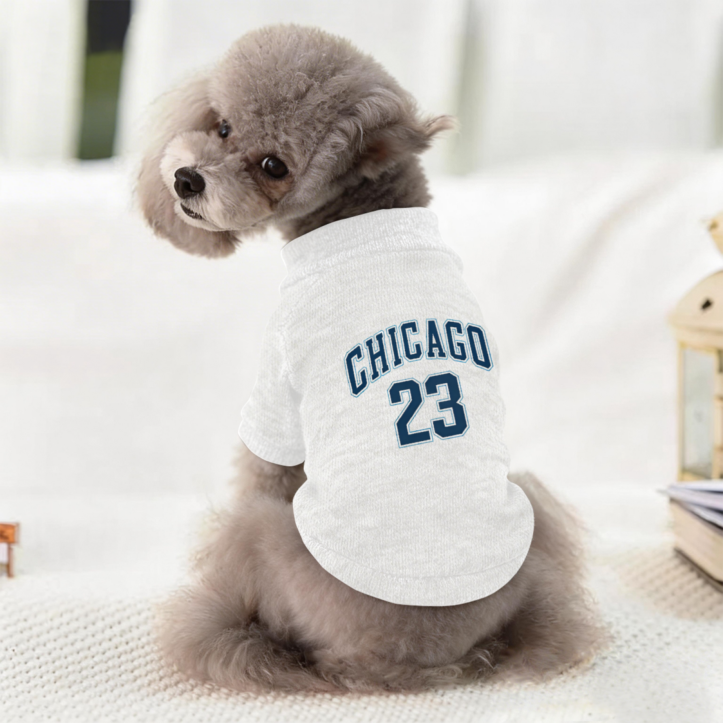CHICAGO 23 Sports Style Pet Cardigan Sweater