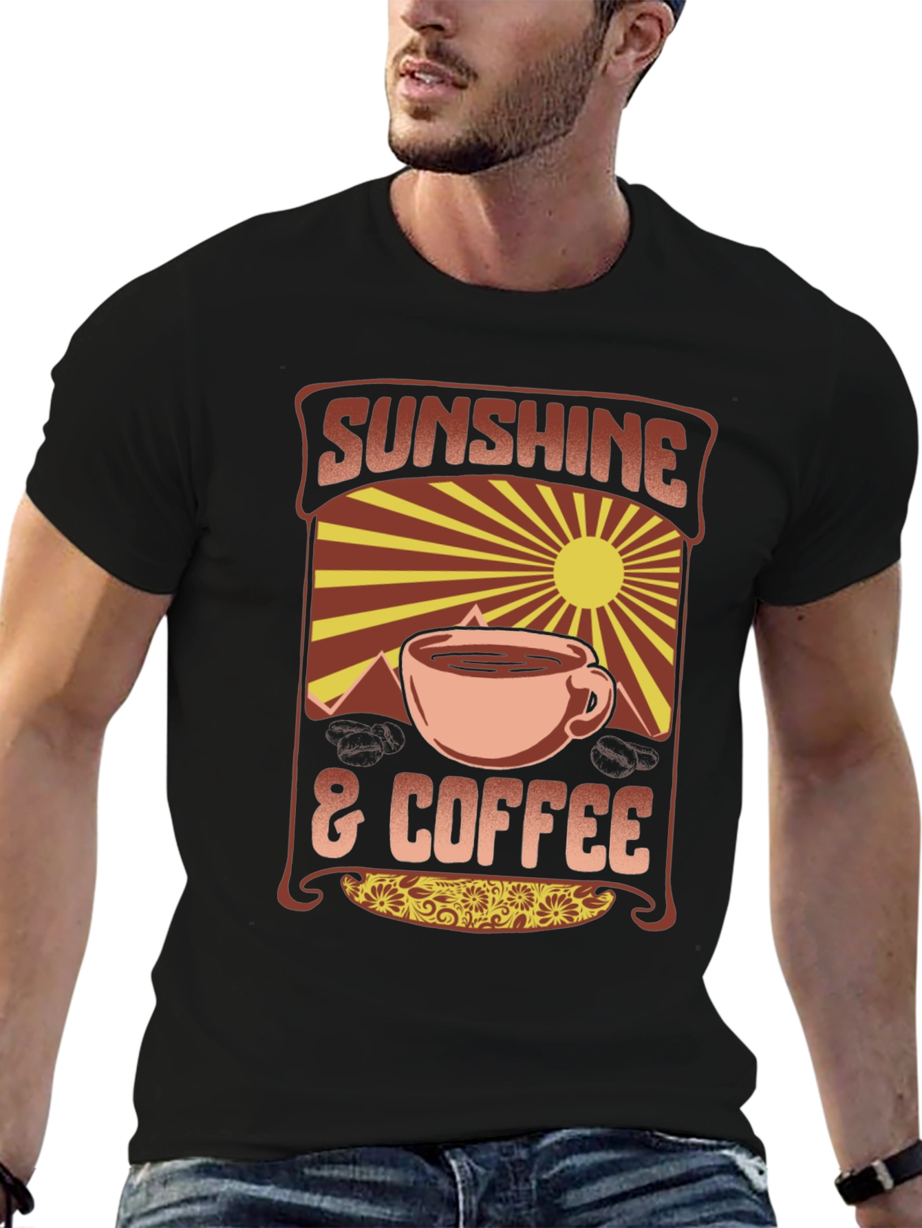 Sunshine & Coffee Graphic Tee - Comfort Fit
