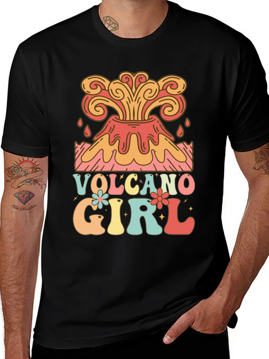Volcano Girl Retro Style Graphic Tee