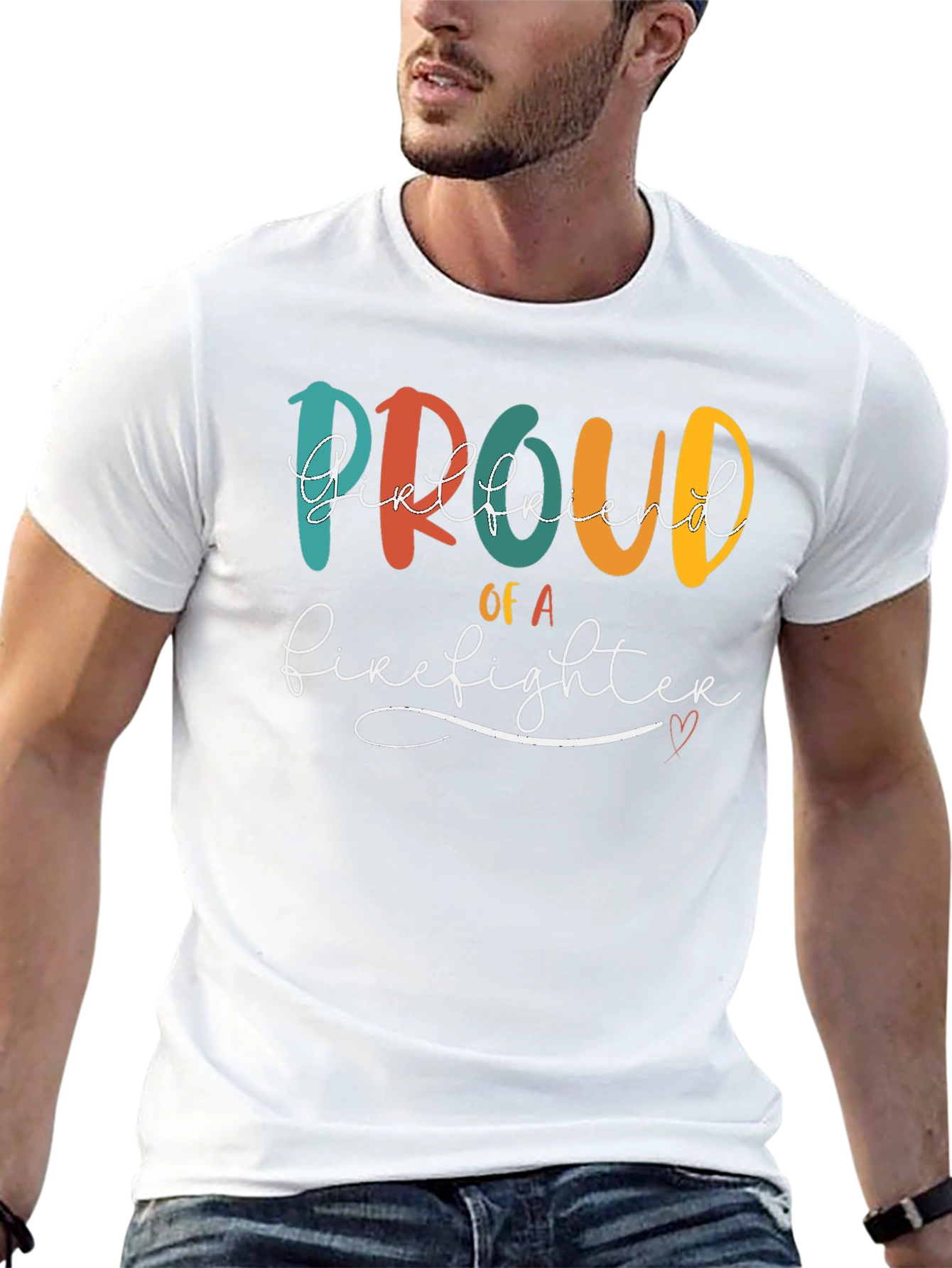 Proud Firefighter Girlfriend T-Shirt