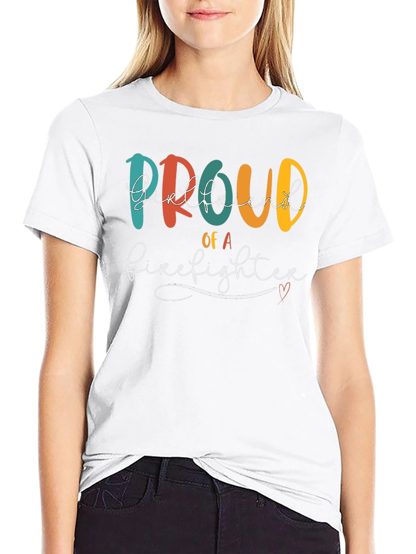 Proud Firefighter Girlfriend T-Shirt