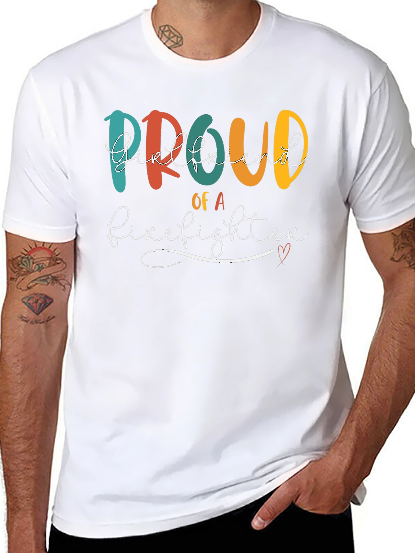Proud Firefighter Girlfriend T-Shirt