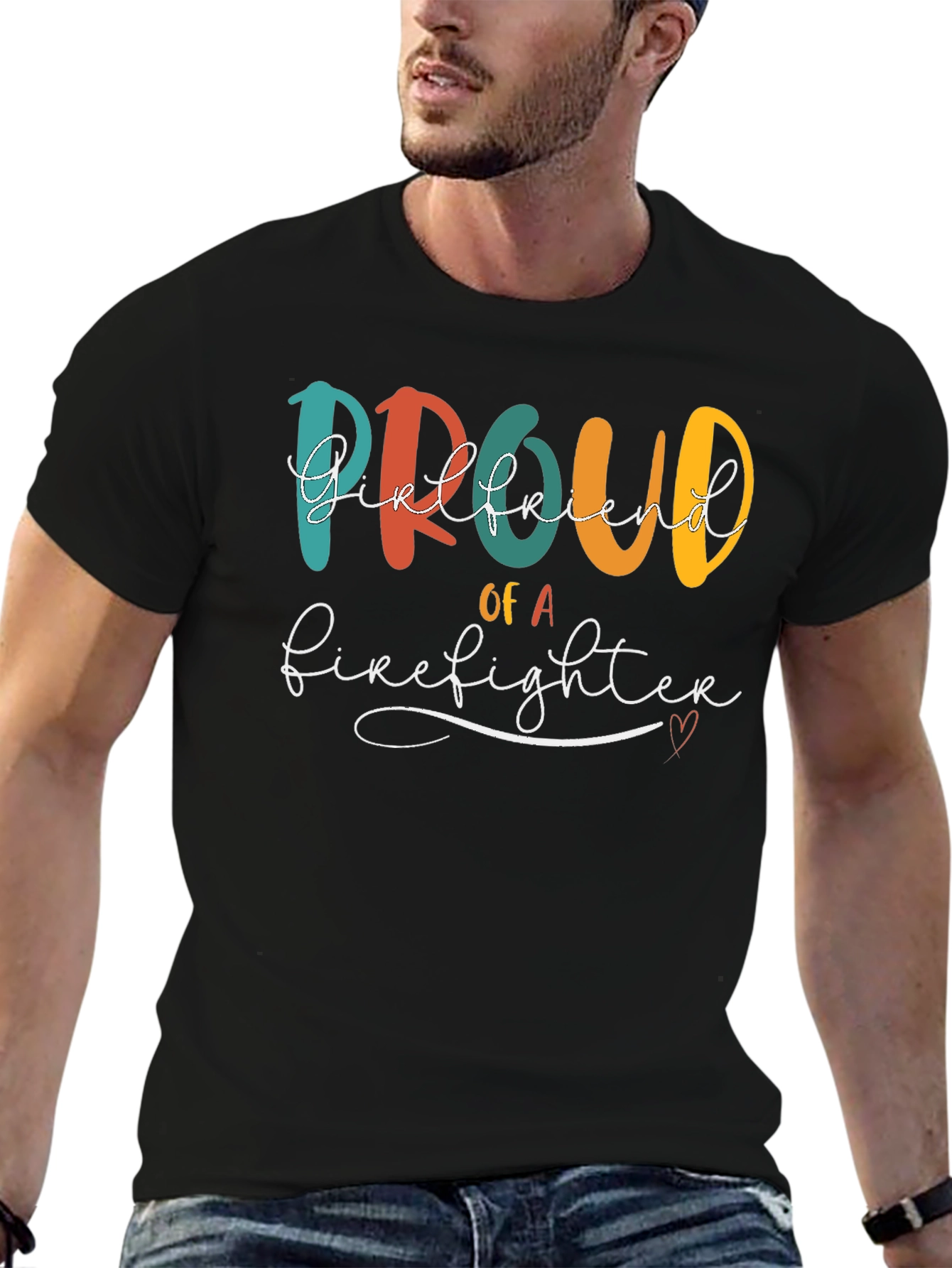 Proud Firefighter Girlfriend T-Shirt