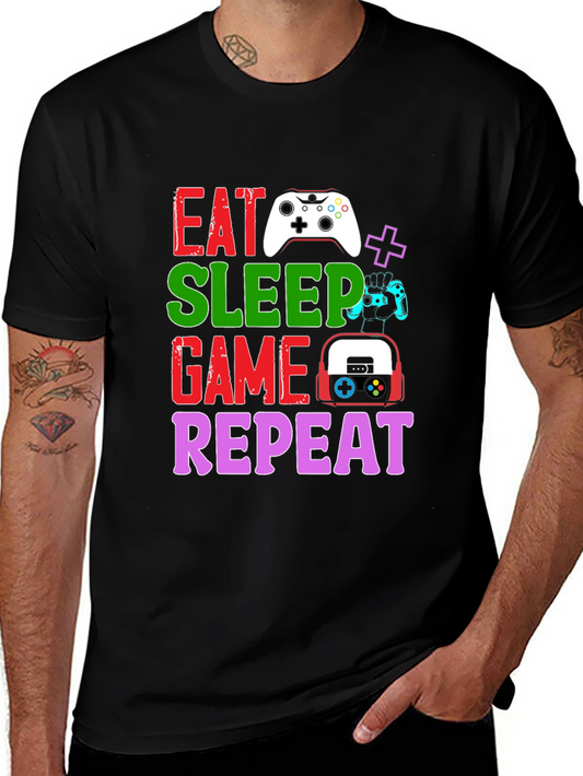 Eat Sleep Game Repeat T-Shirt