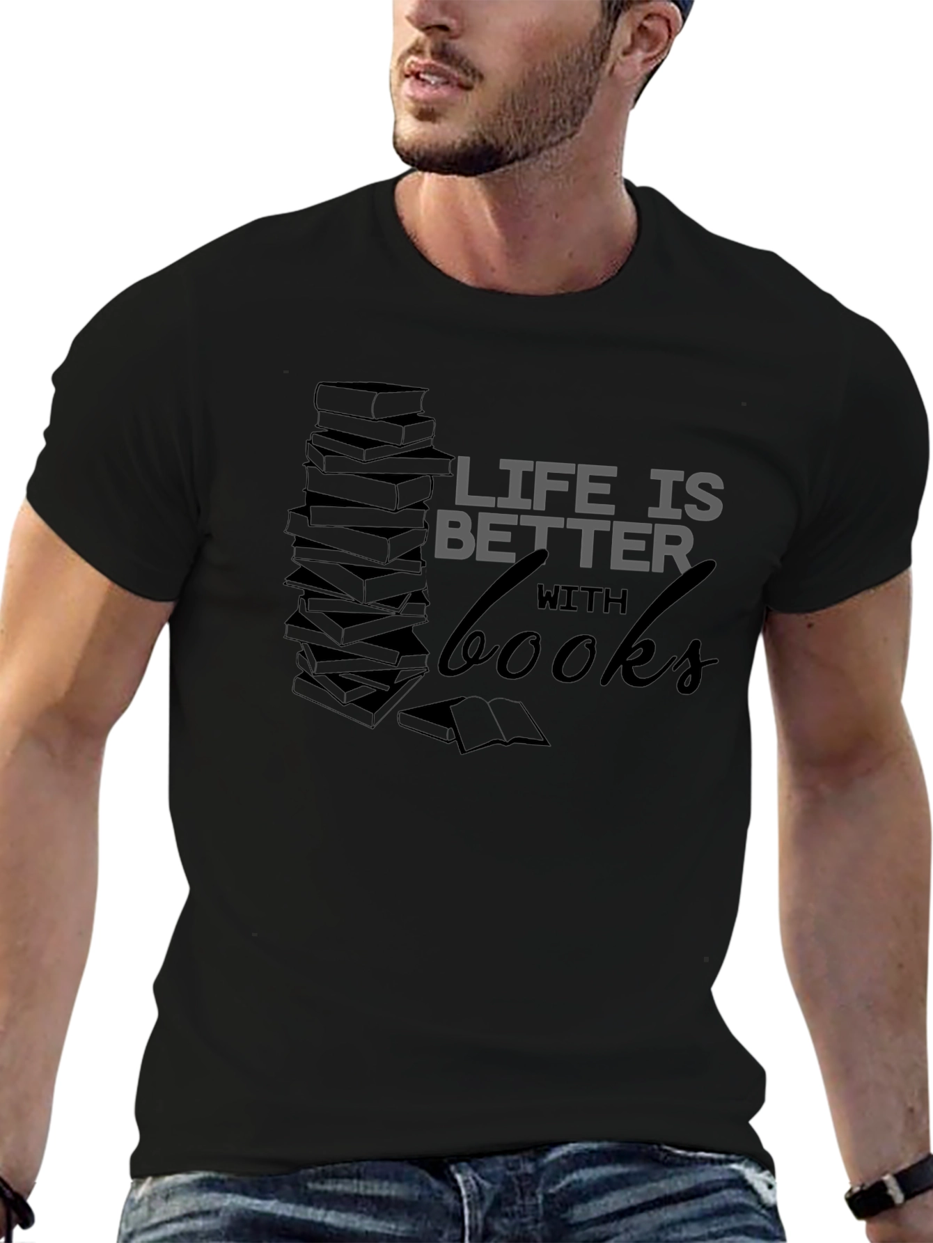 Life Is Better With Books Graphic Tee