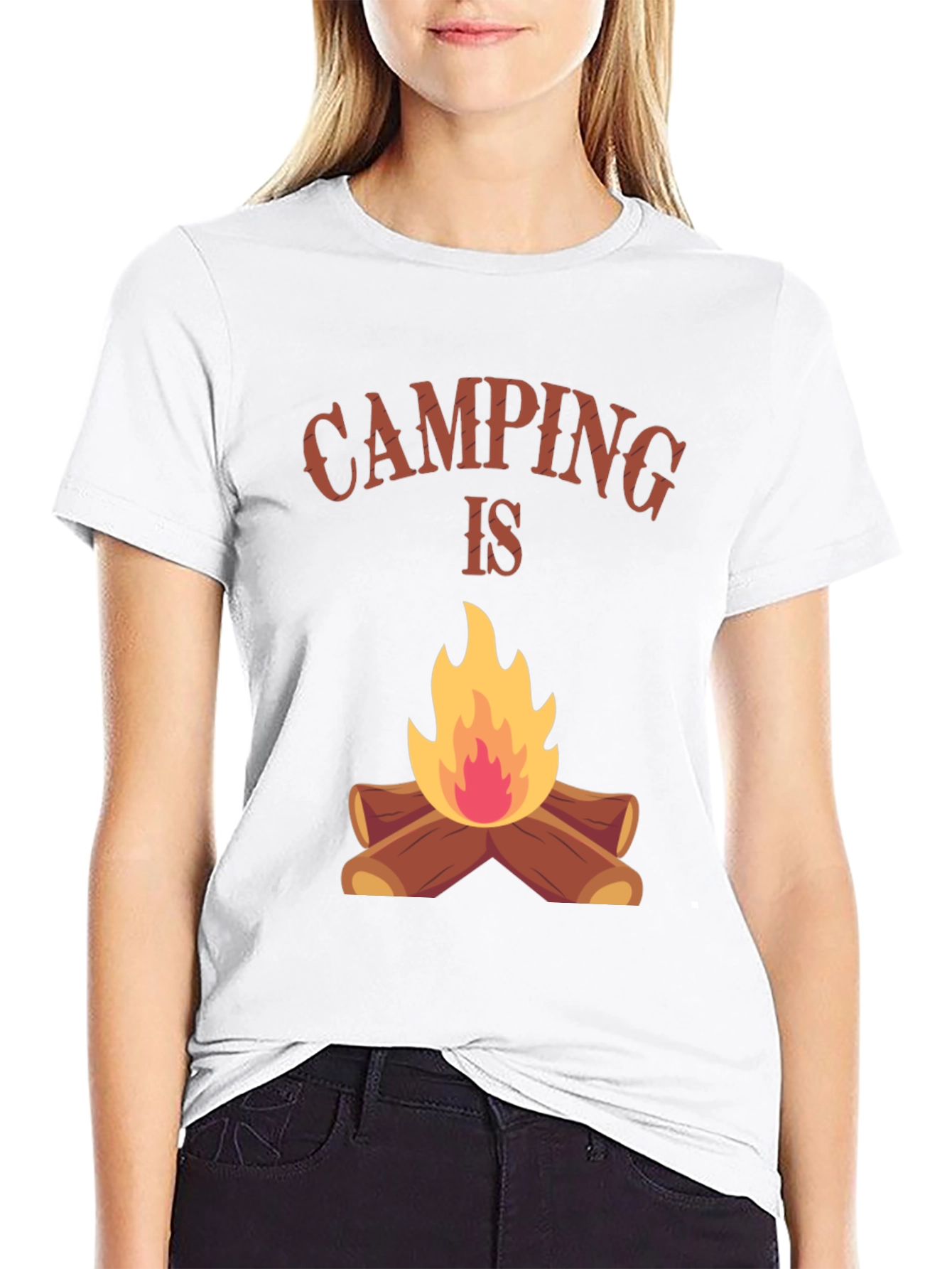 Camping Is Tee - Bonfire T-Shirt