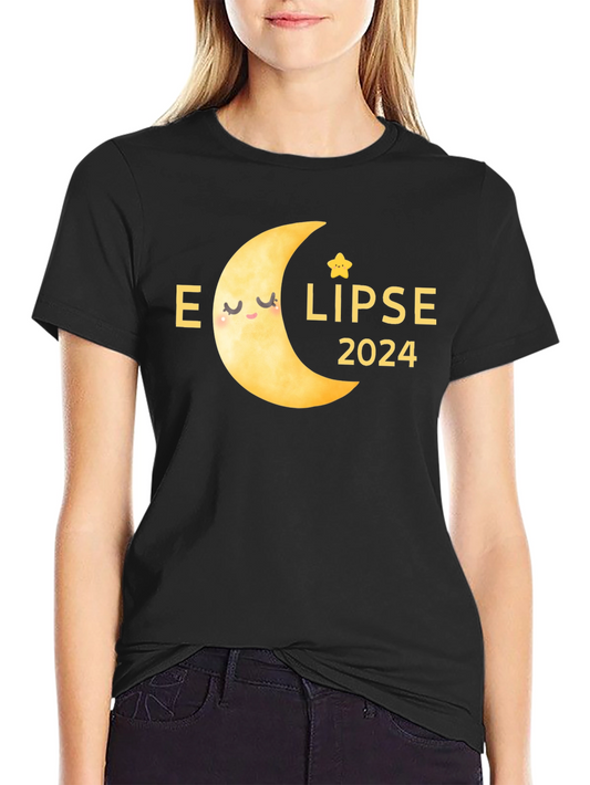 Eclipse 2024 T-Shirt - Celestial Moon Design
