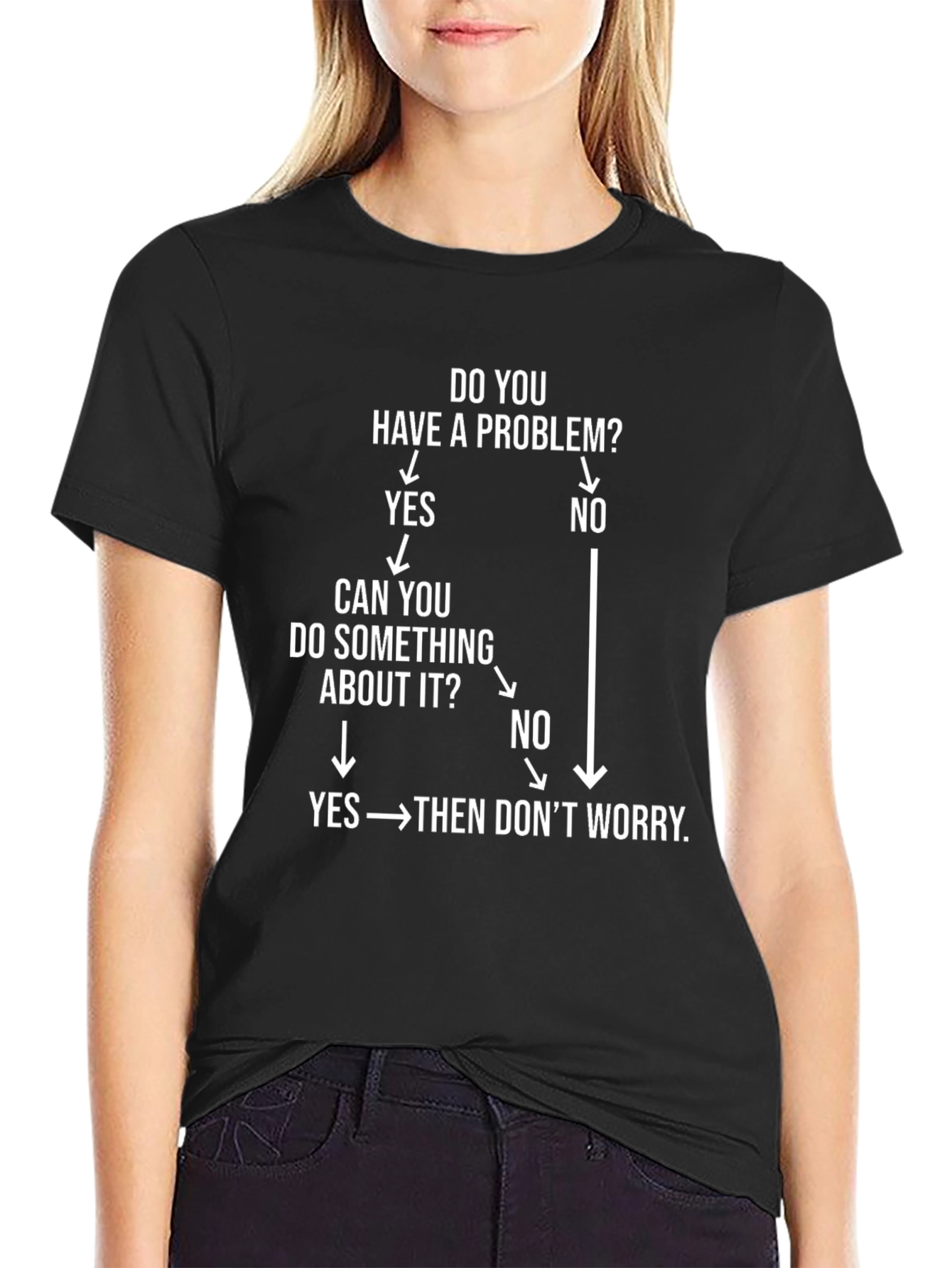Funny Problem Solving Flowchart T-Shirt