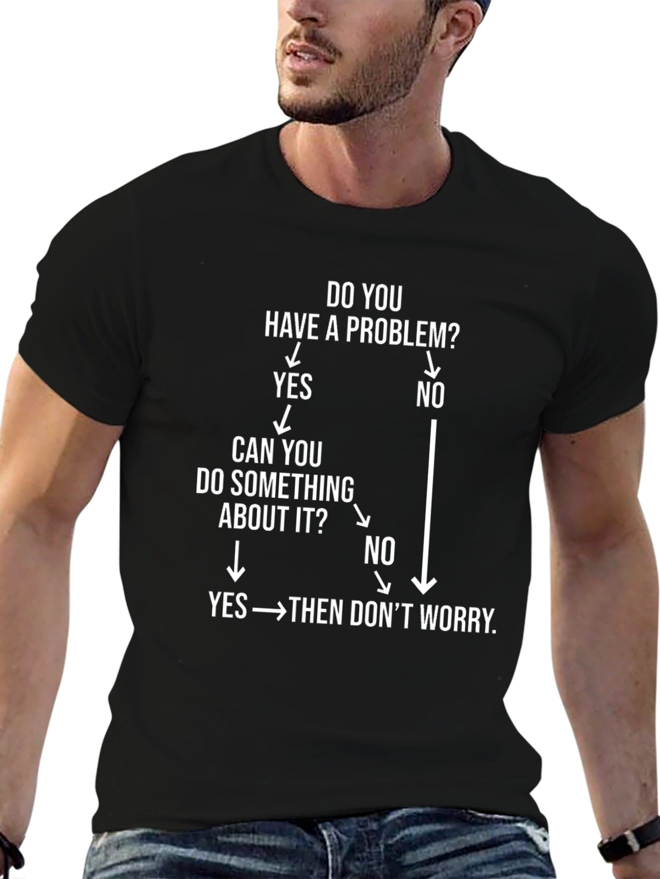 Funny Problem Solving Flowchart T-Shirt