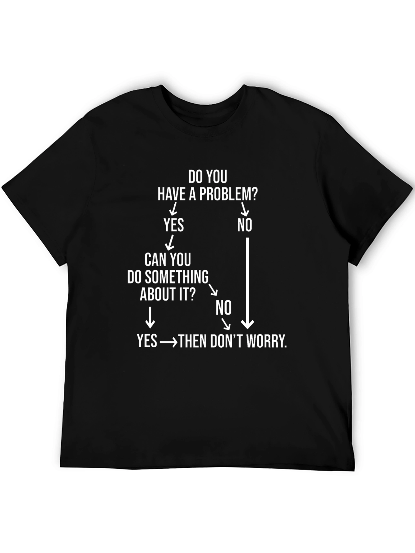 Funny Problem Solving Flowchart T-Shirt