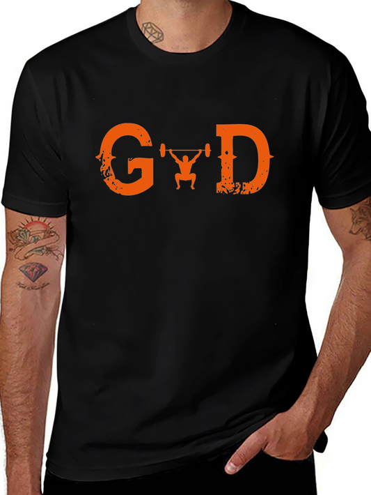 Graphic T-Shirt - Orange G Lifting D Design