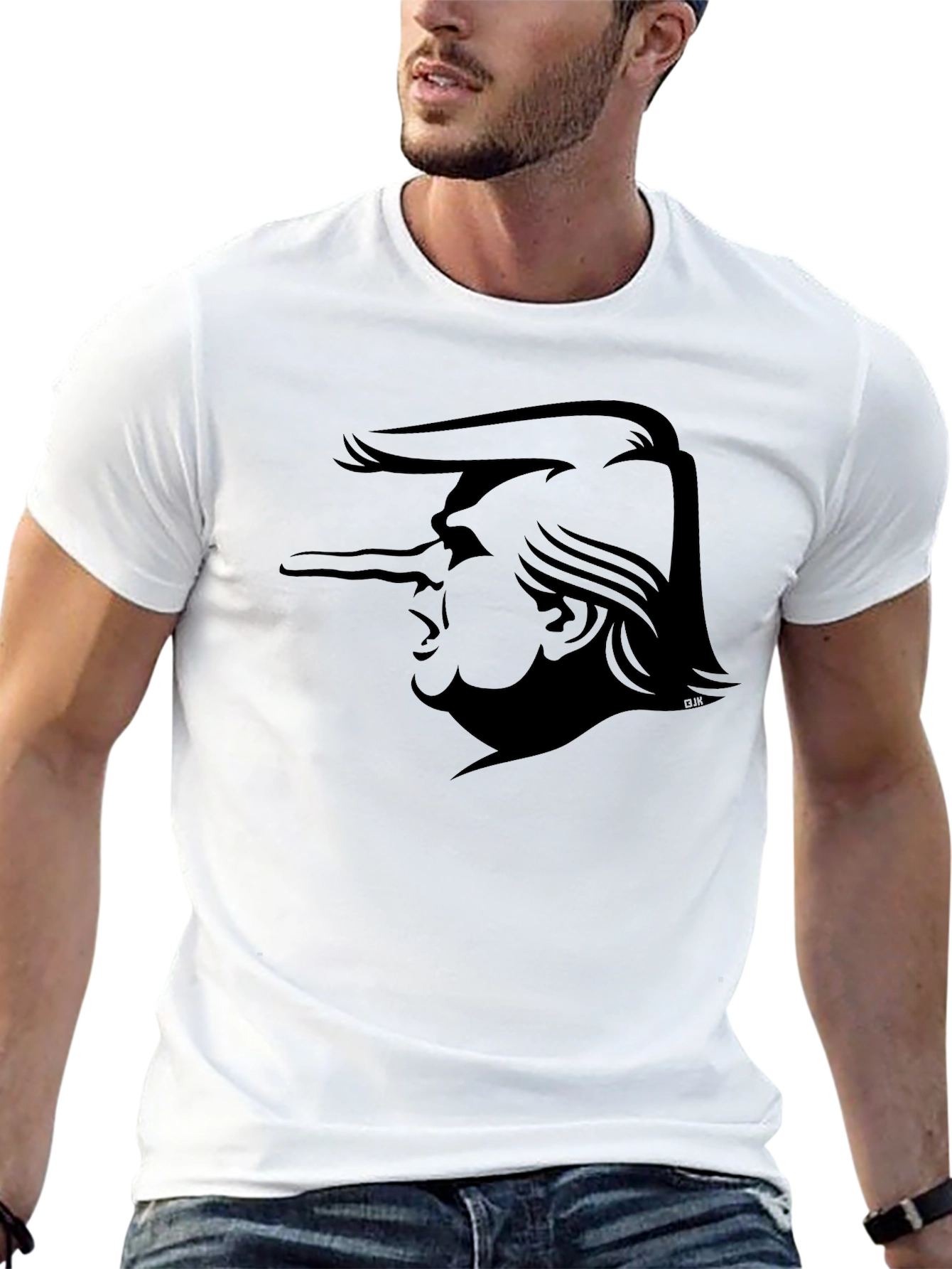 Trump Pinocchio Nose Black T-Shirt