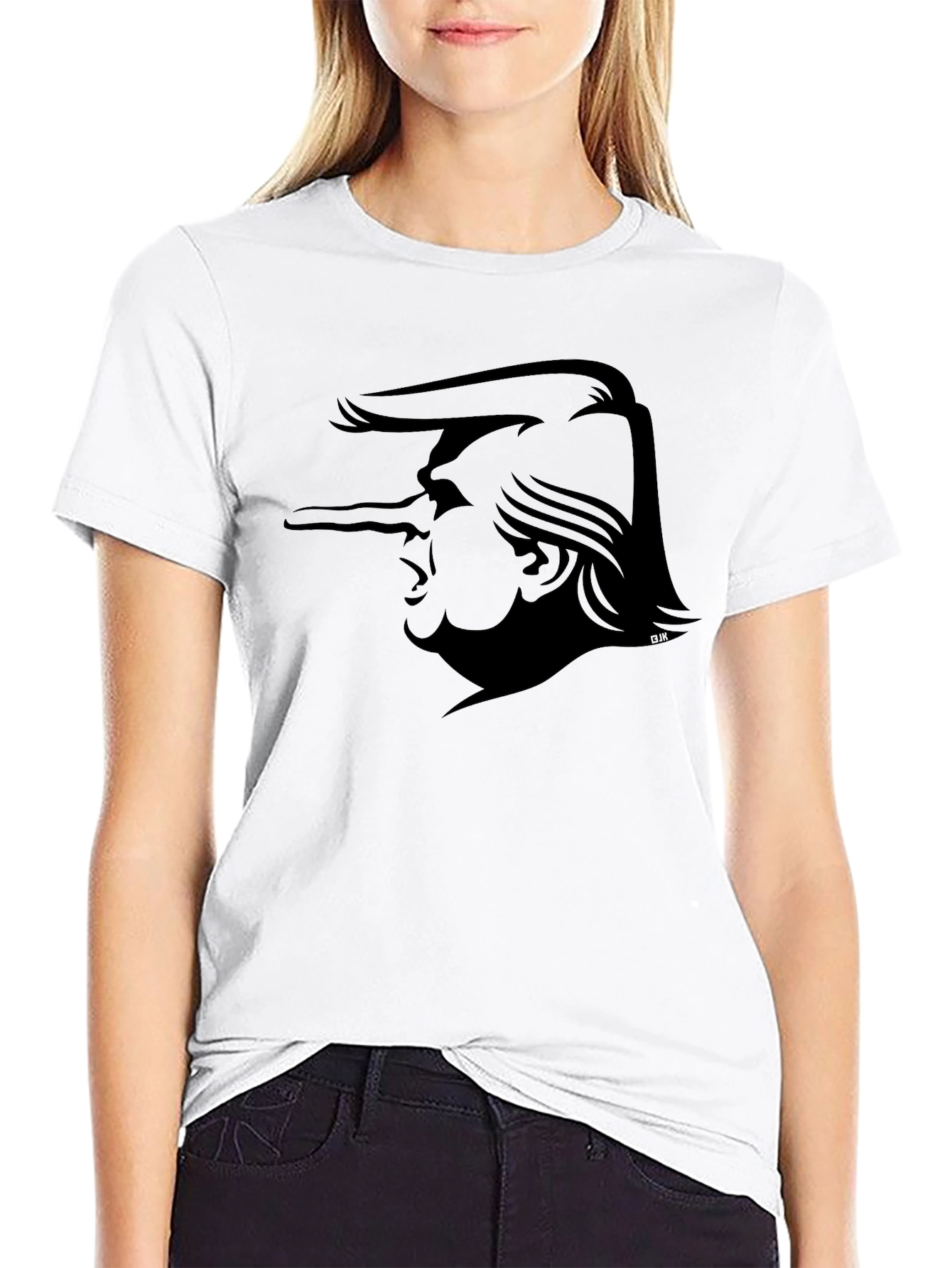 Trump Pinocchio Nose Black T-Shirt
