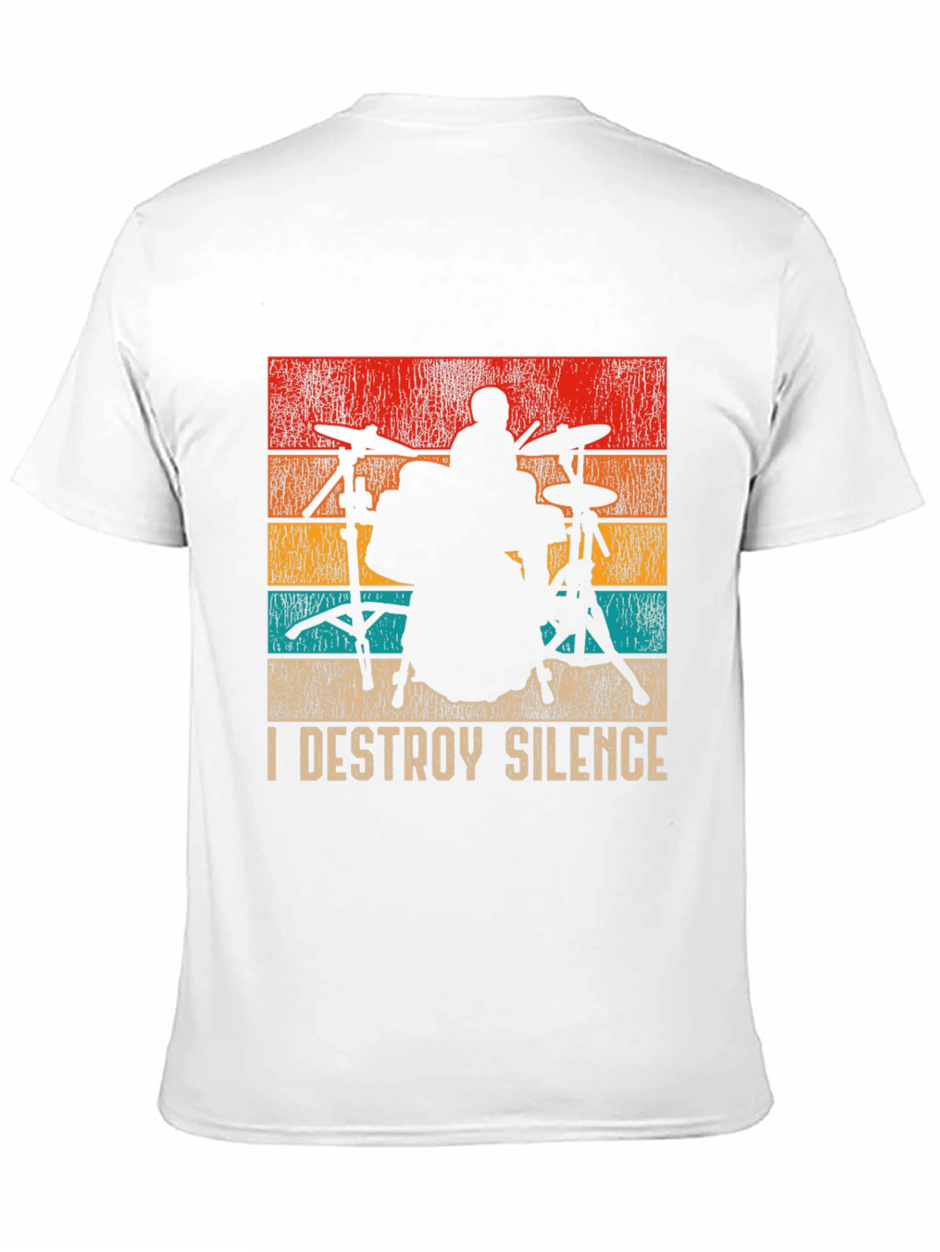 I Destroy Silence Drummer Graphic T-Shirt