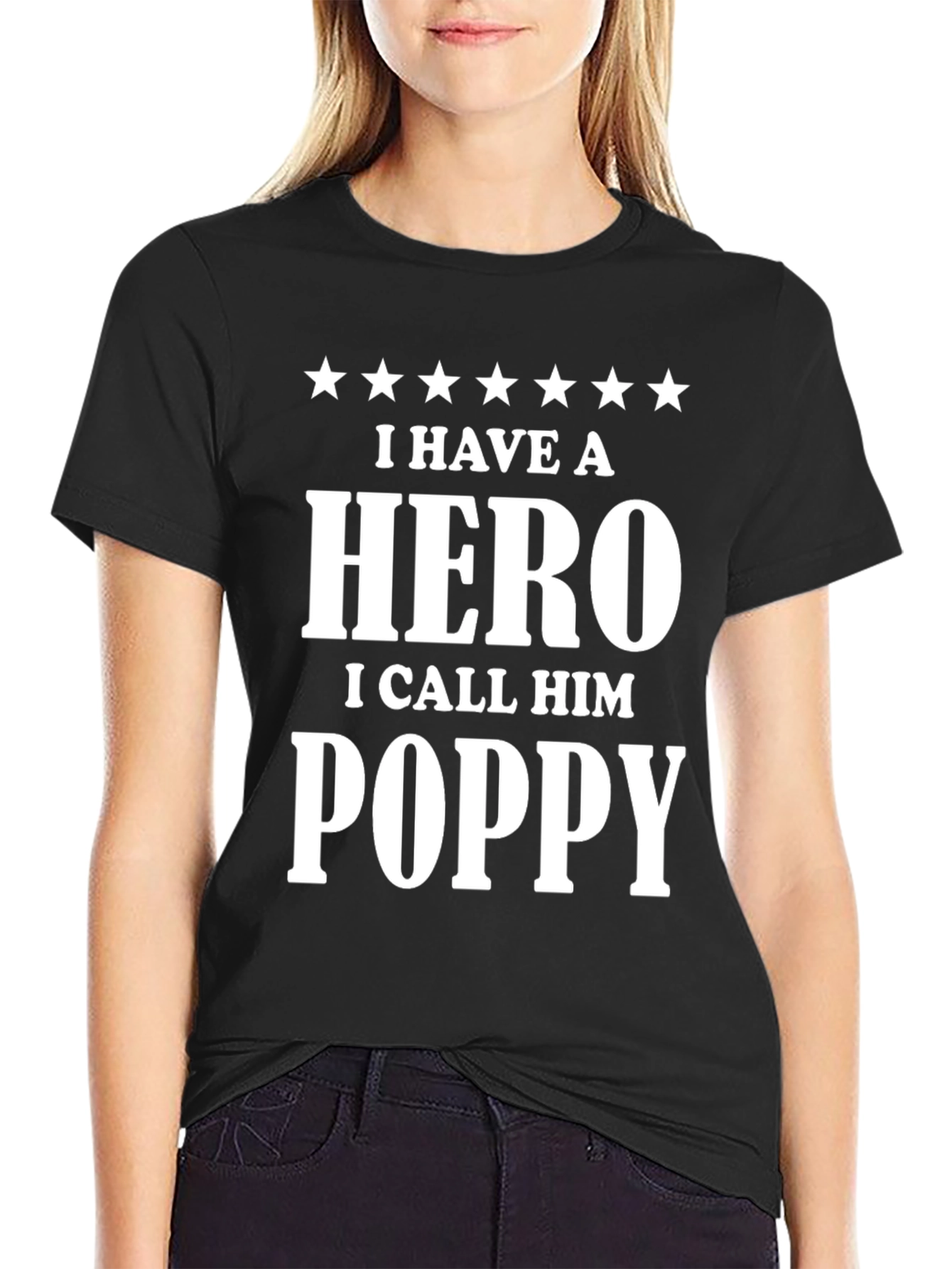 Hero Poppy T-Shirt - Gift for Grandfather