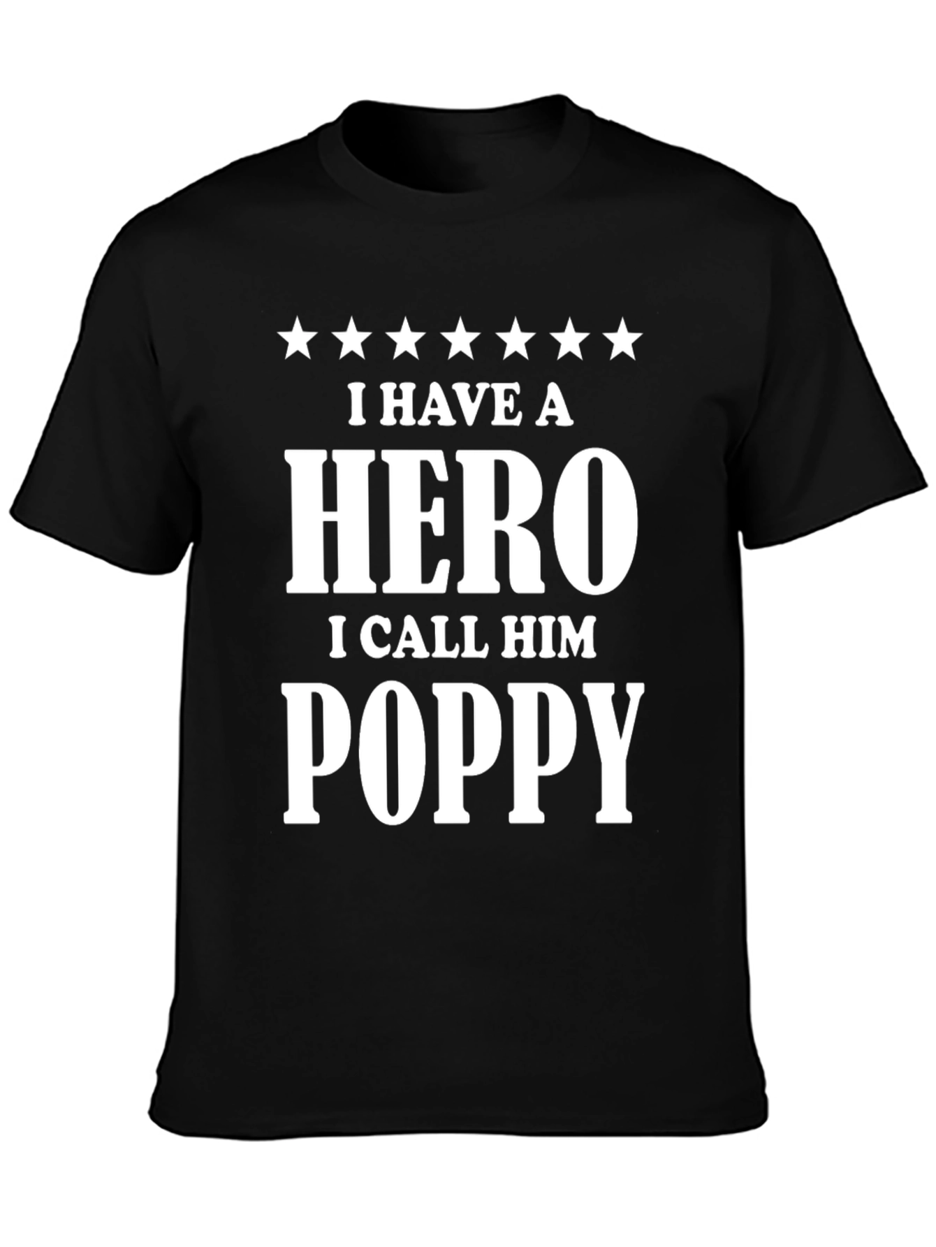Hero Poppy T-Shirt - Gift for Grandfather