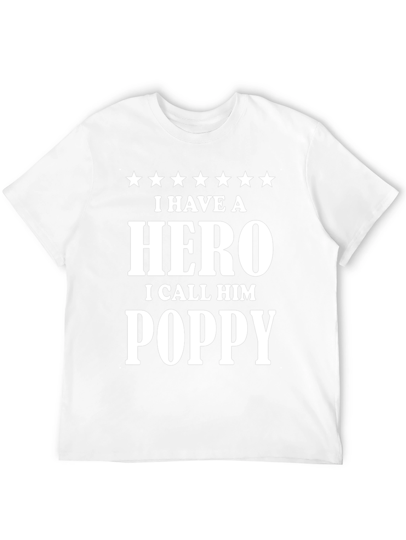 Hero Poppy T-Shirt - Gift for Grandfather
