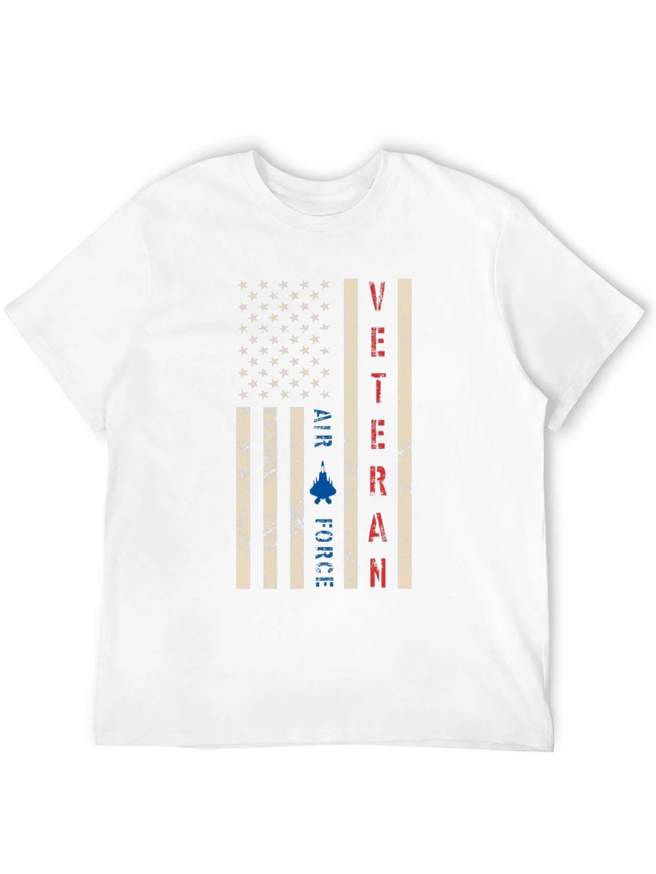 Air Force Veteran American Flag Graphic T-Shirt