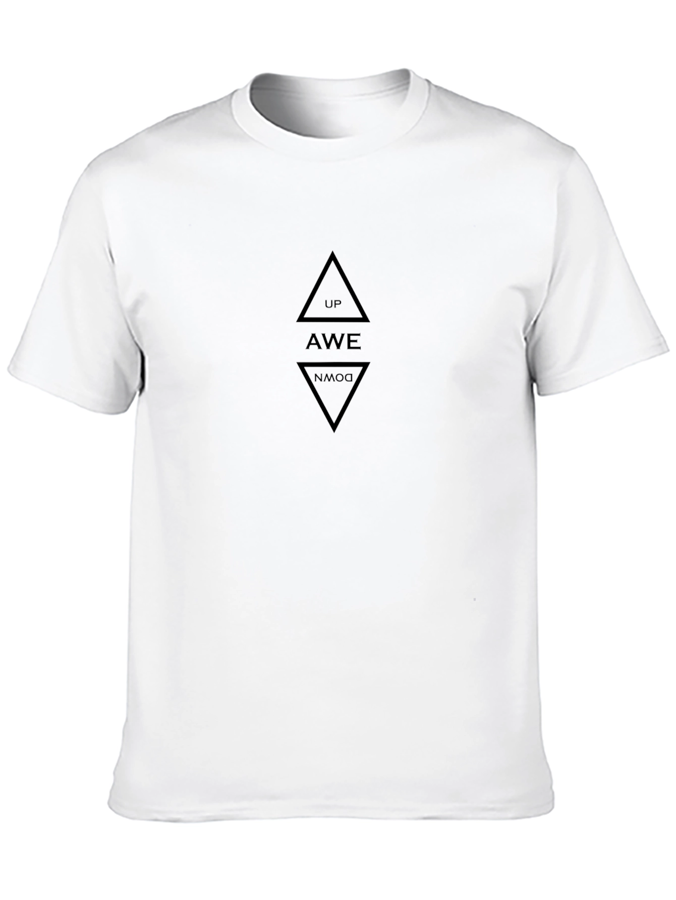 Up Awe Down Graphic Black T-Shirt
