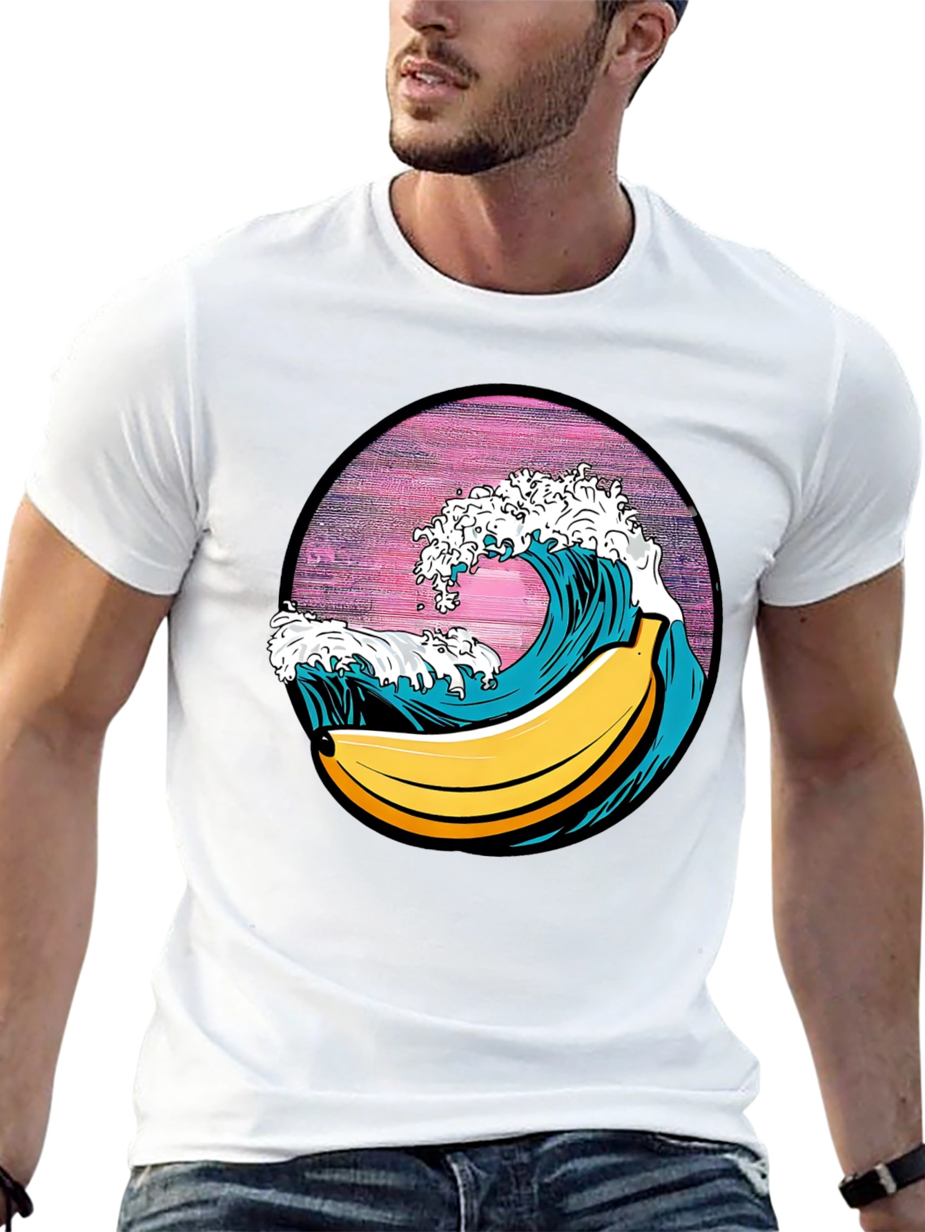 Banana Wave Graphic Tee - Surfs Up!