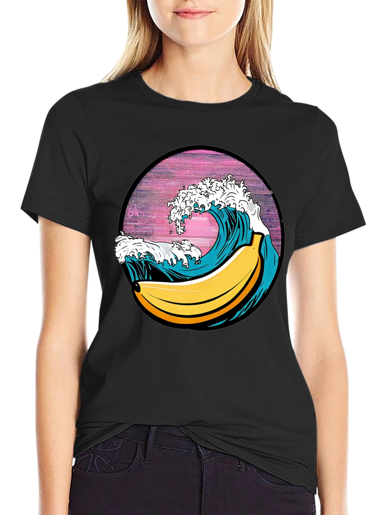 Banana Wave Graphic Tee - Surfs Up!