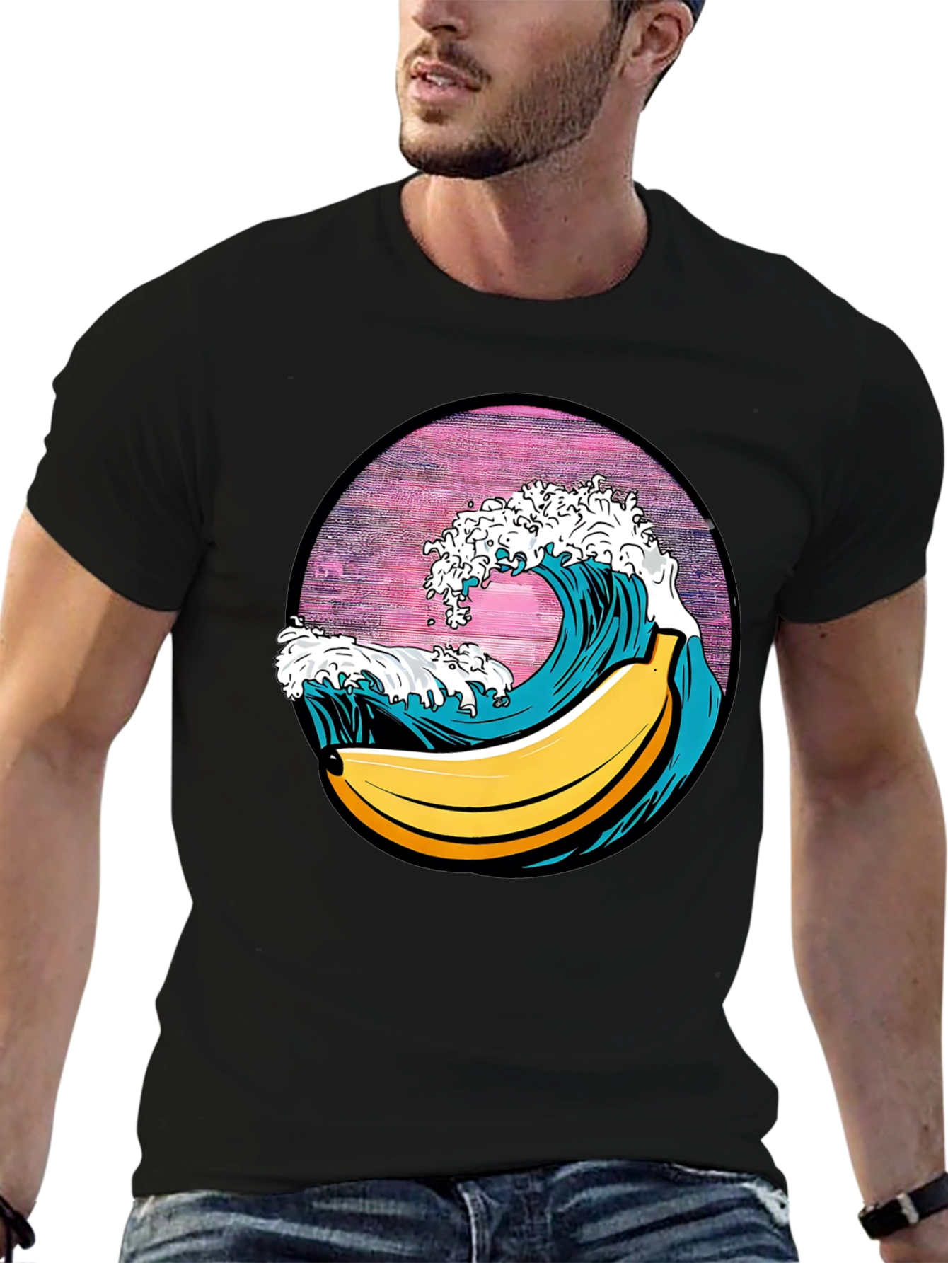 Banana Wave Graphic Tee - Surfs Up!