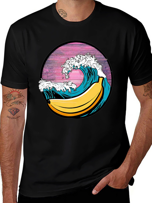 Banana Wave Graphic Tee - Surfs Up!