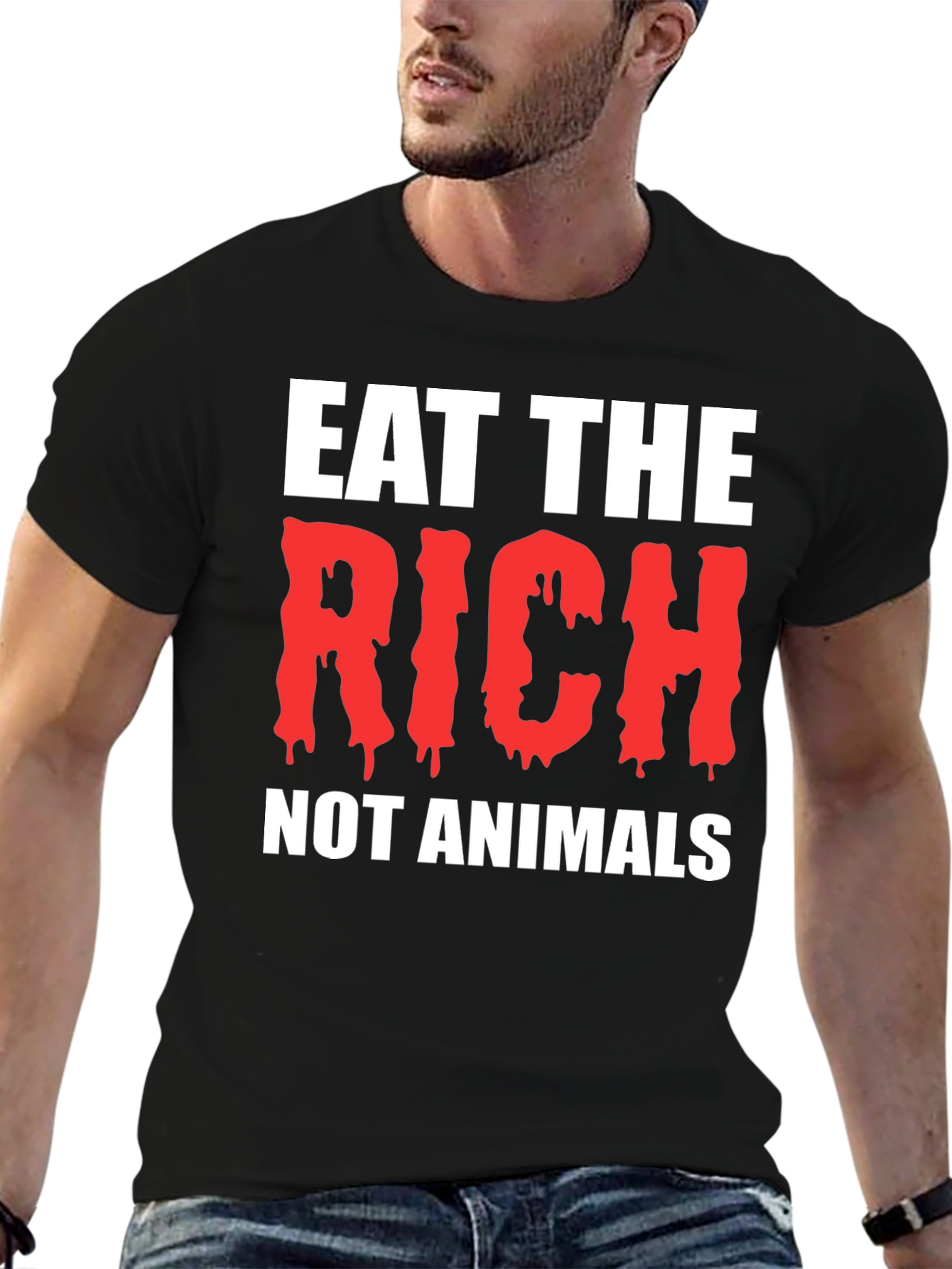 Eat The Rich Black T-Shirt