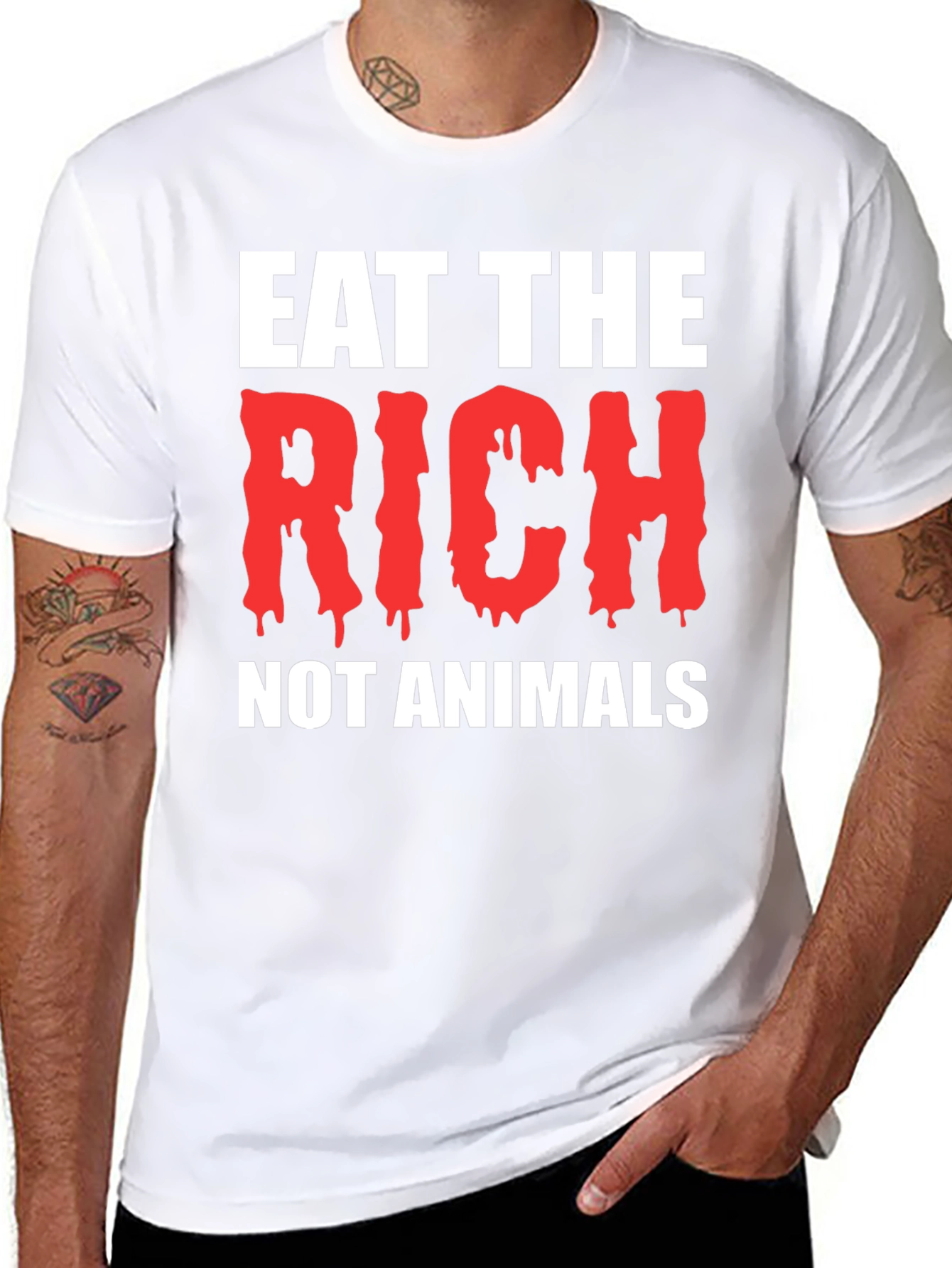 Eat The Rich Black T-Shirt