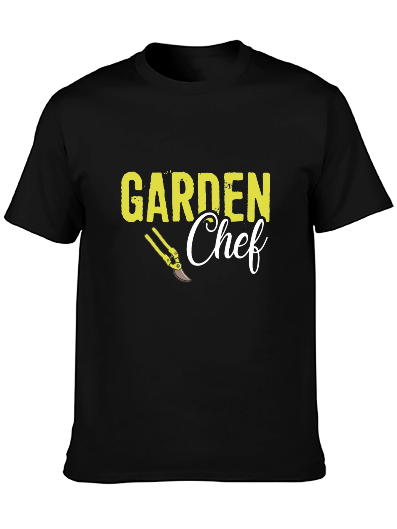 Garden Chef Graphic Tee - Black Cotton Blend