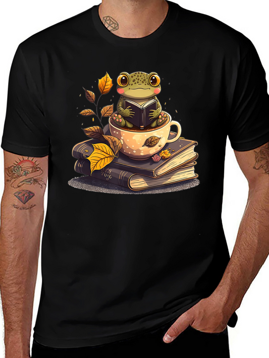 Frog Reading Book T-Shirt