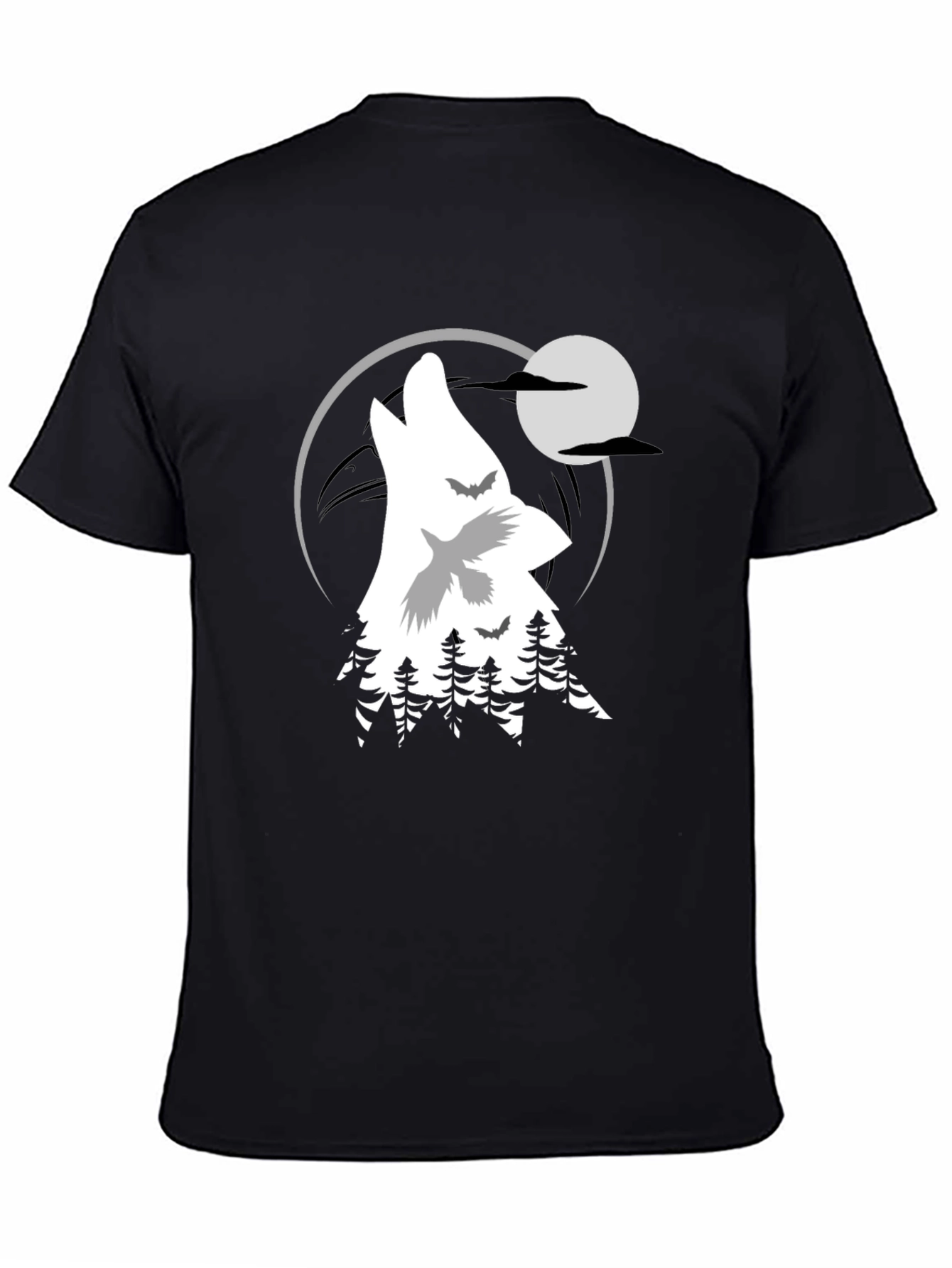 Wolf Moon Graphic T-Shirt
