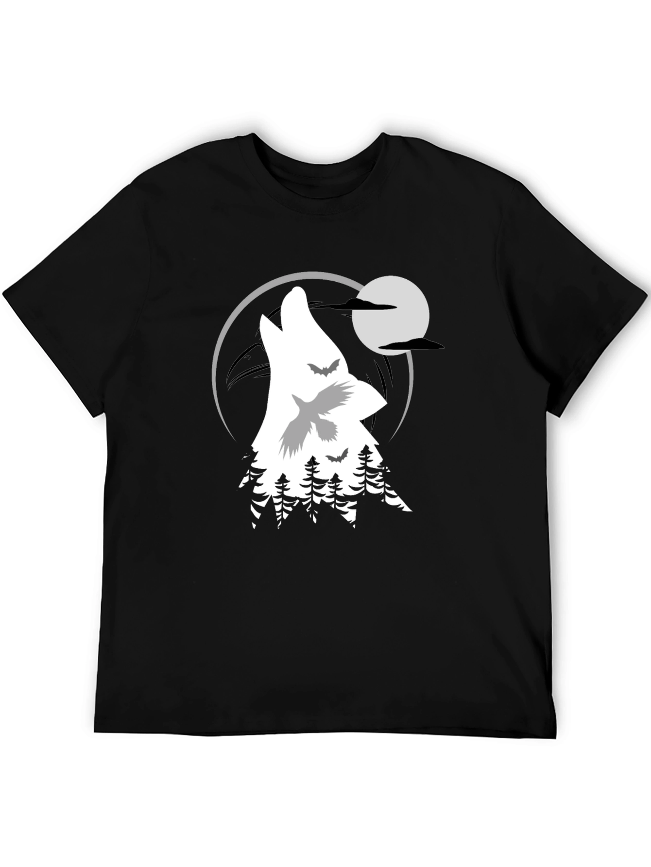 Wolf Moon Graphic T-Shirt