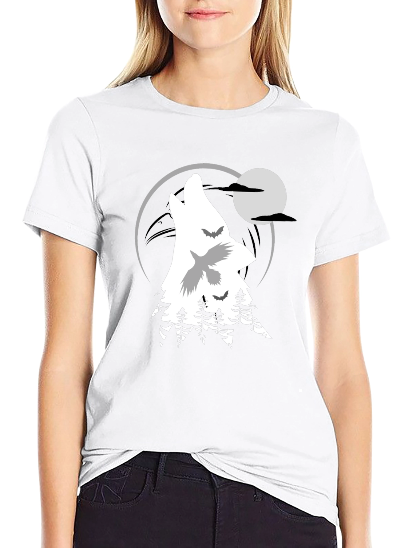 Wolf Moon Graphic T-Shirt