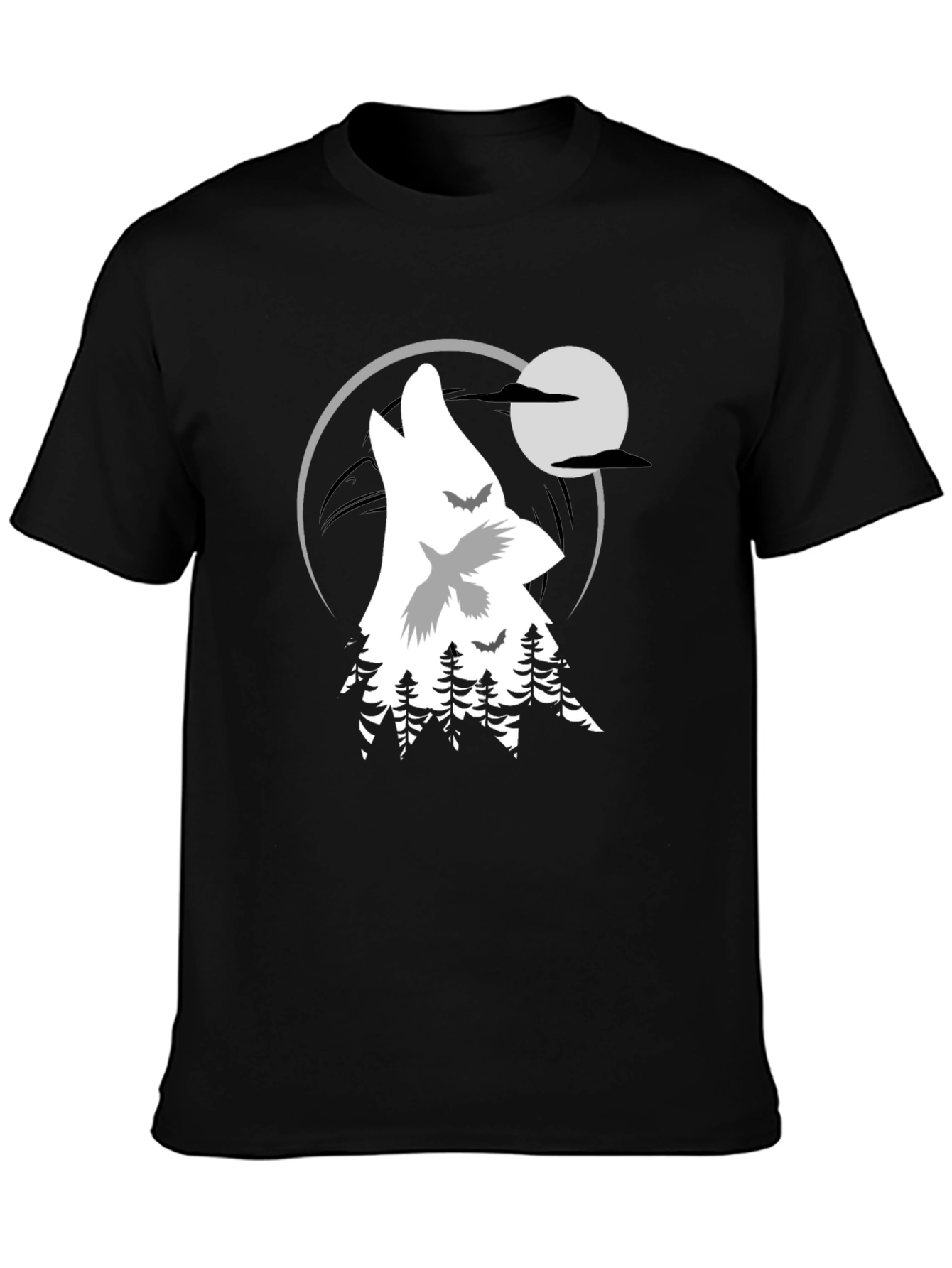 Wolf Moon Graphic T-Shirt