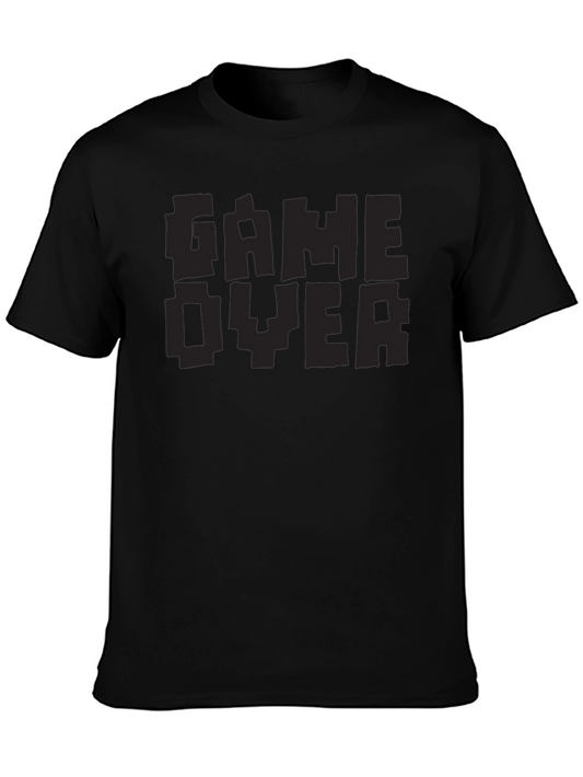 Game Over Pixel Art T-Shirt - Black