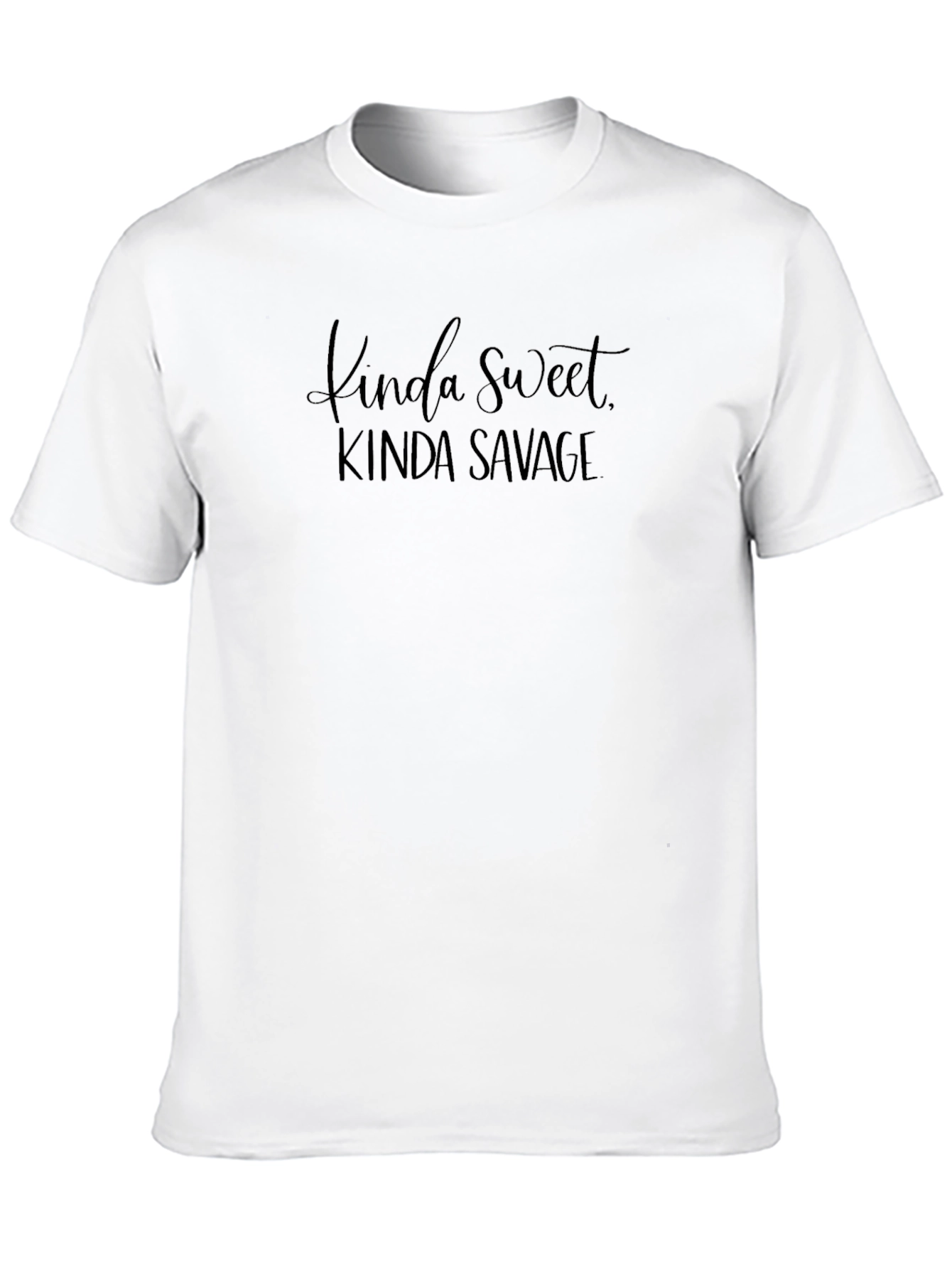 Kinda Sweet Kinda Savage Black Graphic Tee
