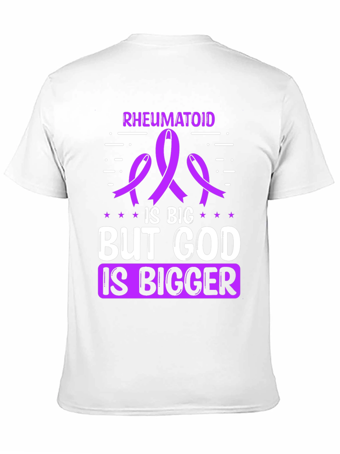 Rheumatoid Awareness T-Shirt - God is Bigger