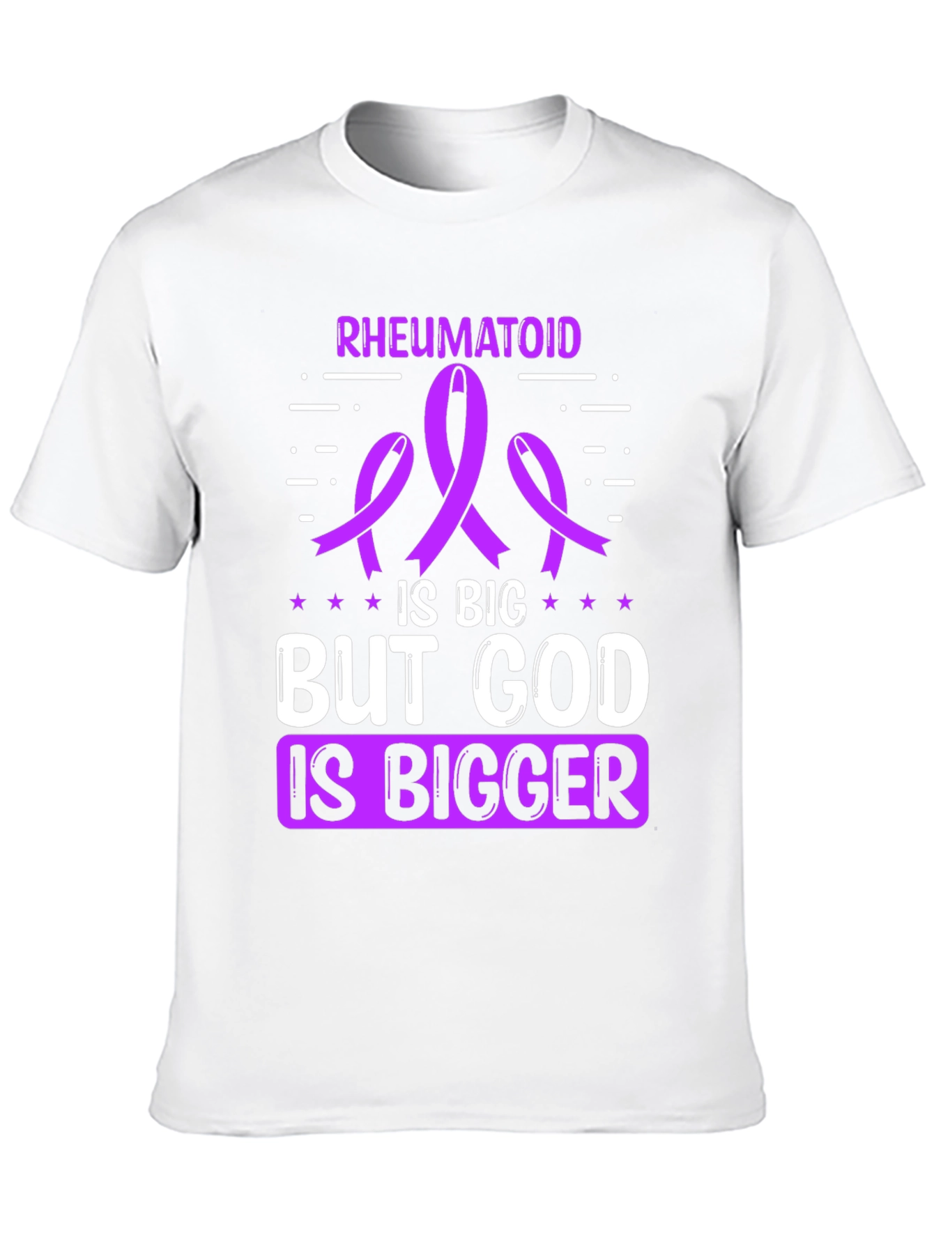 Rheumatoid Awareness T-Shirt - God is Bigger