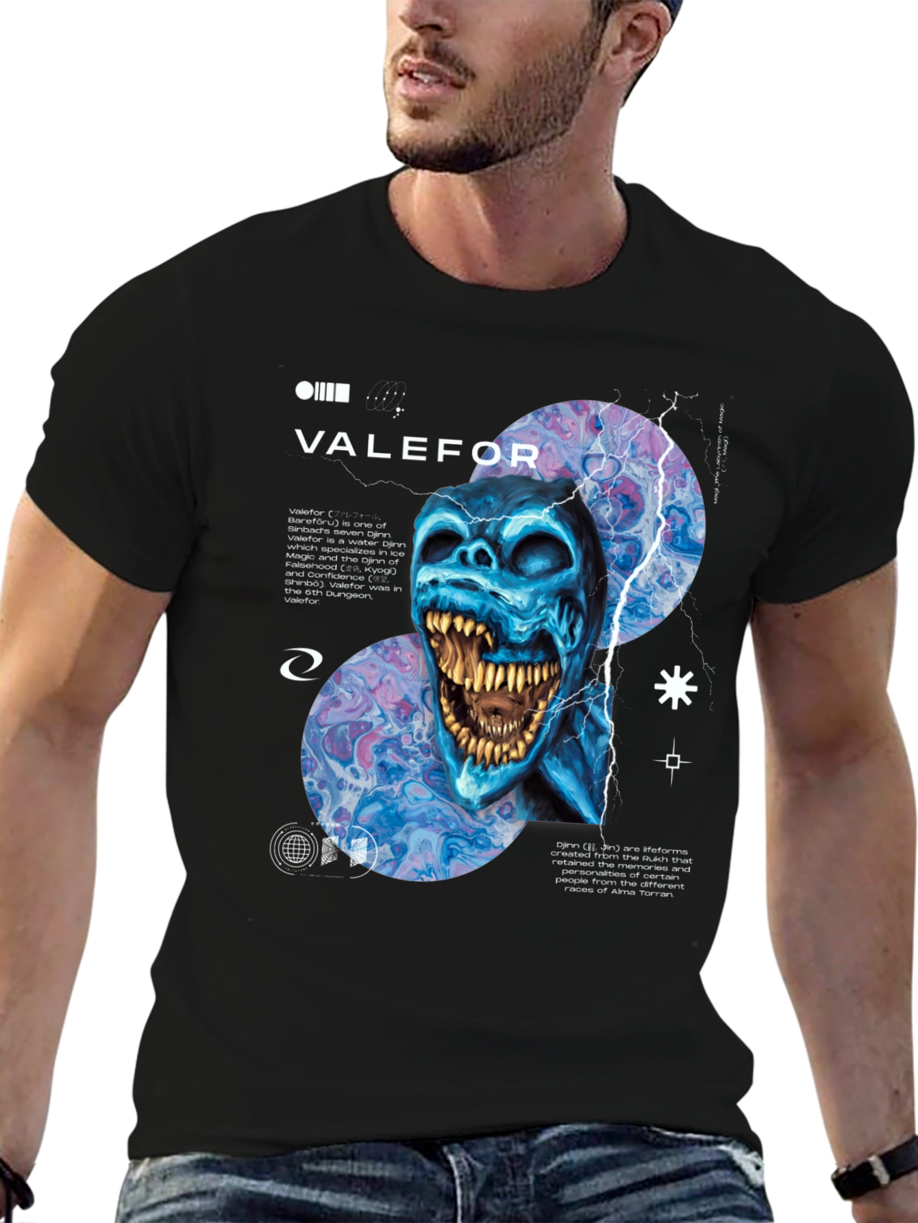 Valefor Graphic Tee - Water Djinn Design