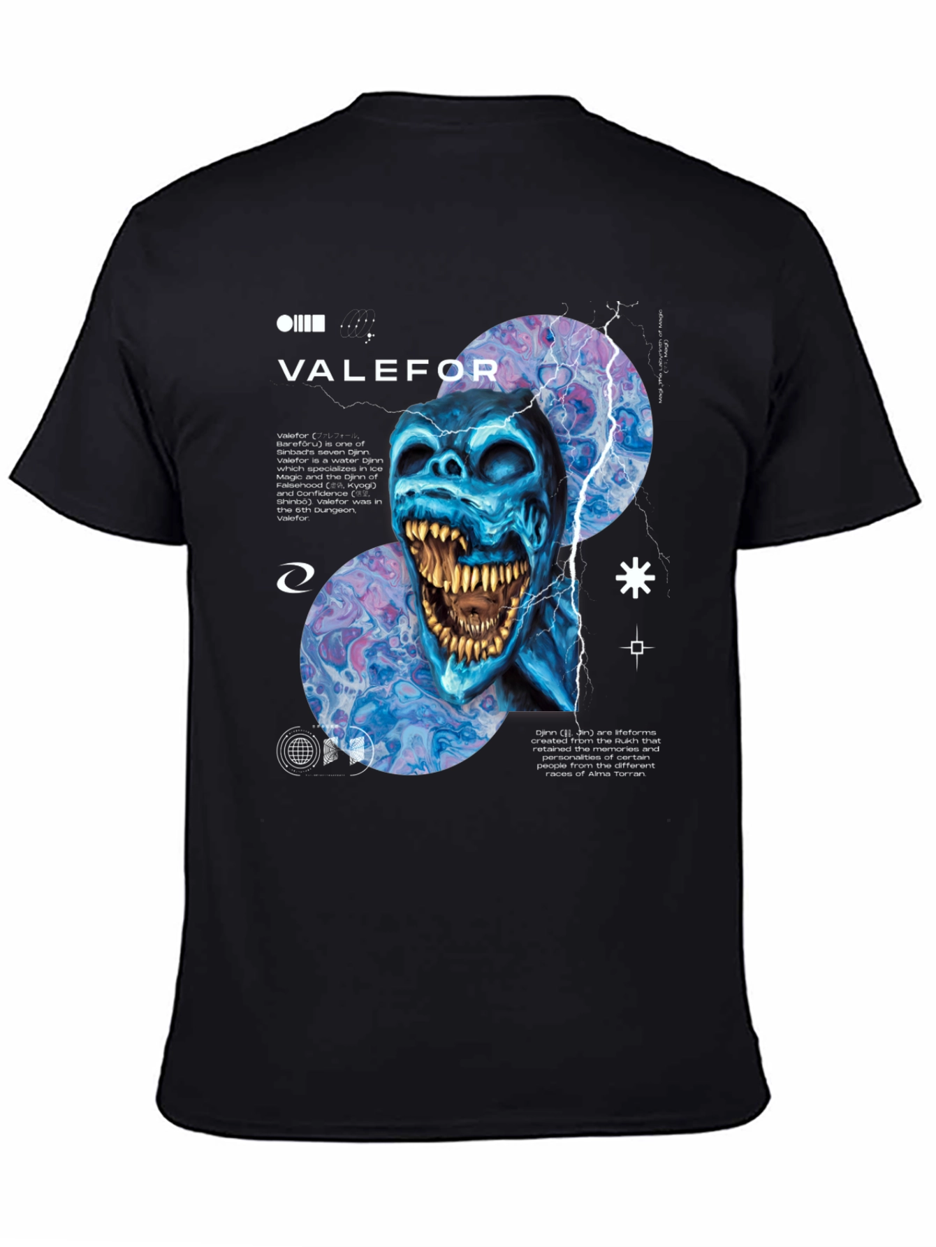 Valefor Graphic Tee - Water Djinn Design