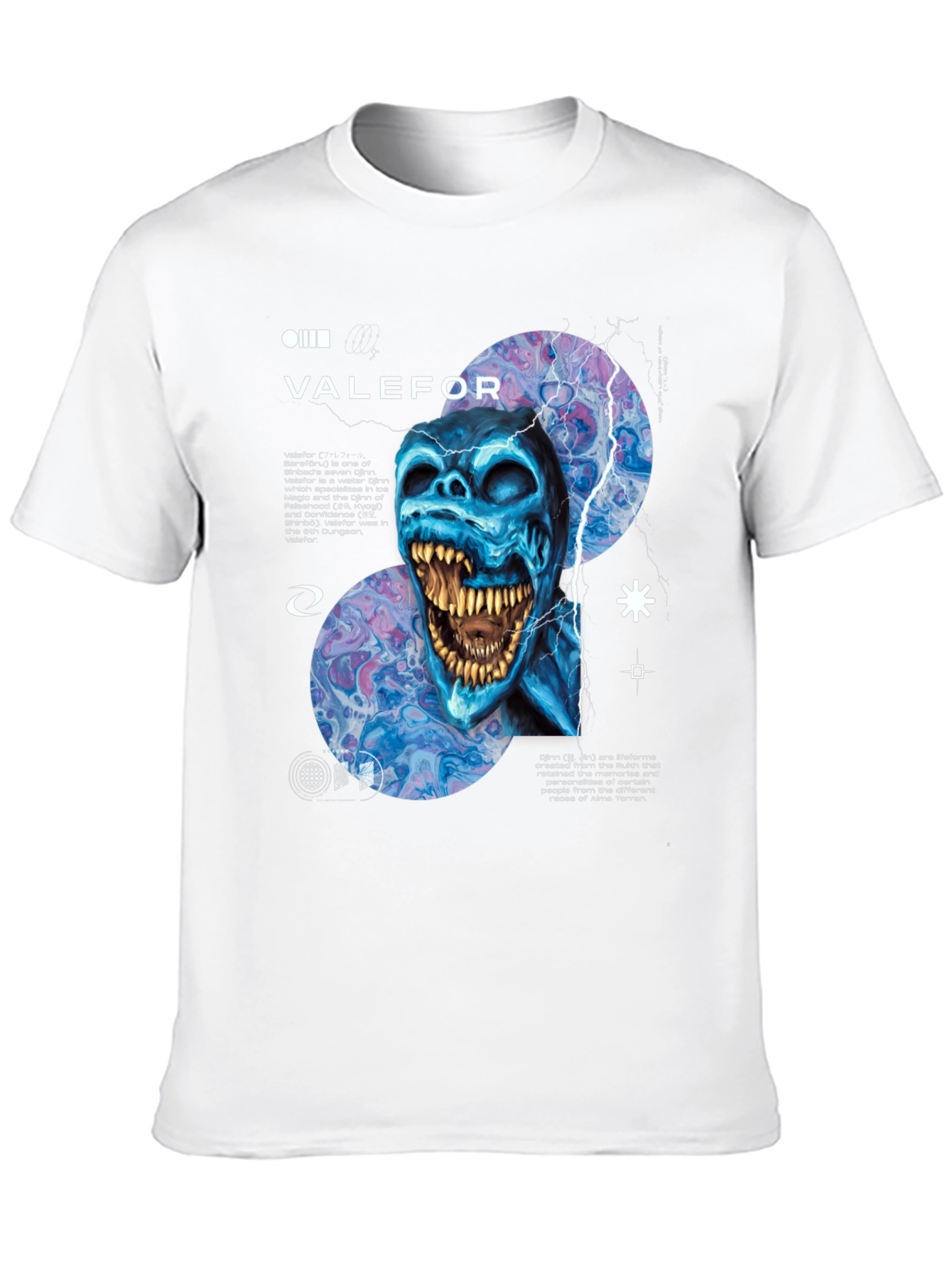 Valefor Graphic Tee - Water Djinn Design